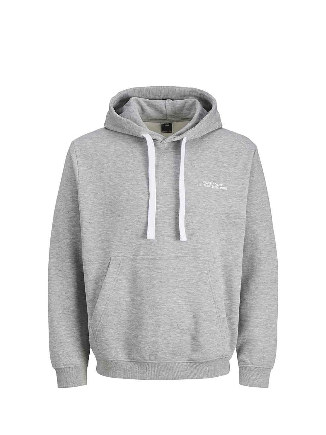Jack & Jones felpe grigio con cappuccio 12282973 GRIGIO JACK & JONES
