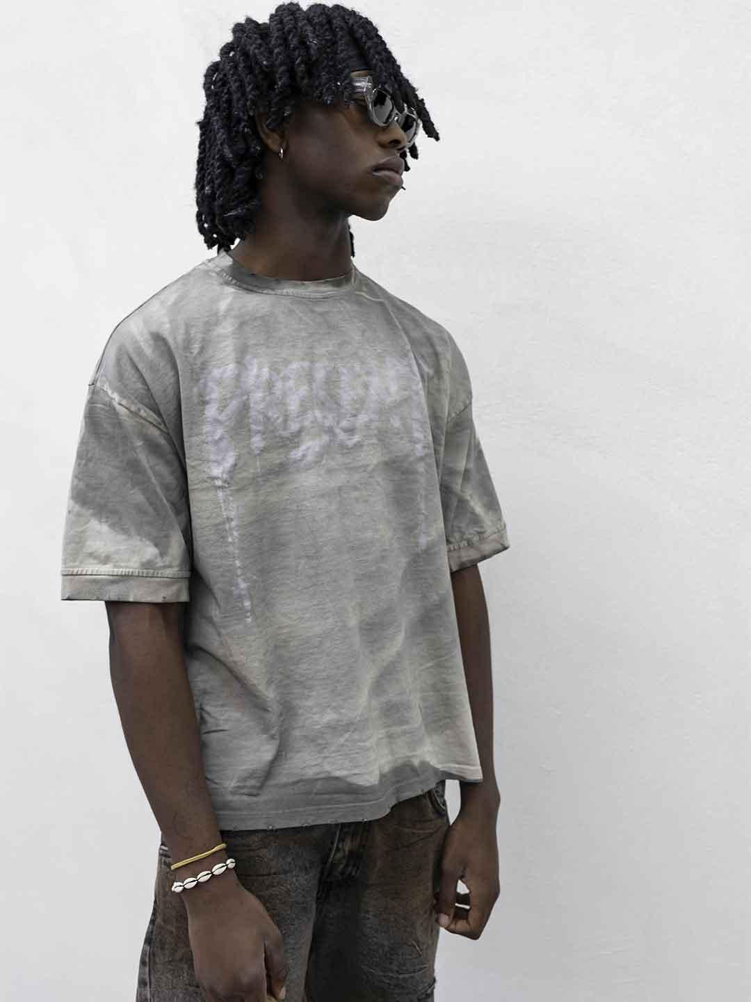 Present Day t-shirt beige con grafica PDP062 BEIGE PRESENT DAY
