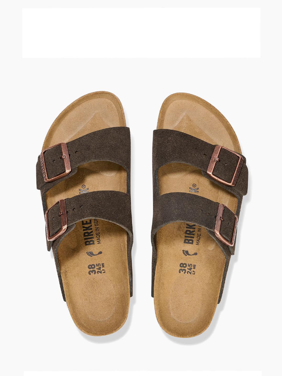 Birkenstock Arizona Bs sandali marrone in nabuk 1027083 MARRONE BIRKENSTOCK