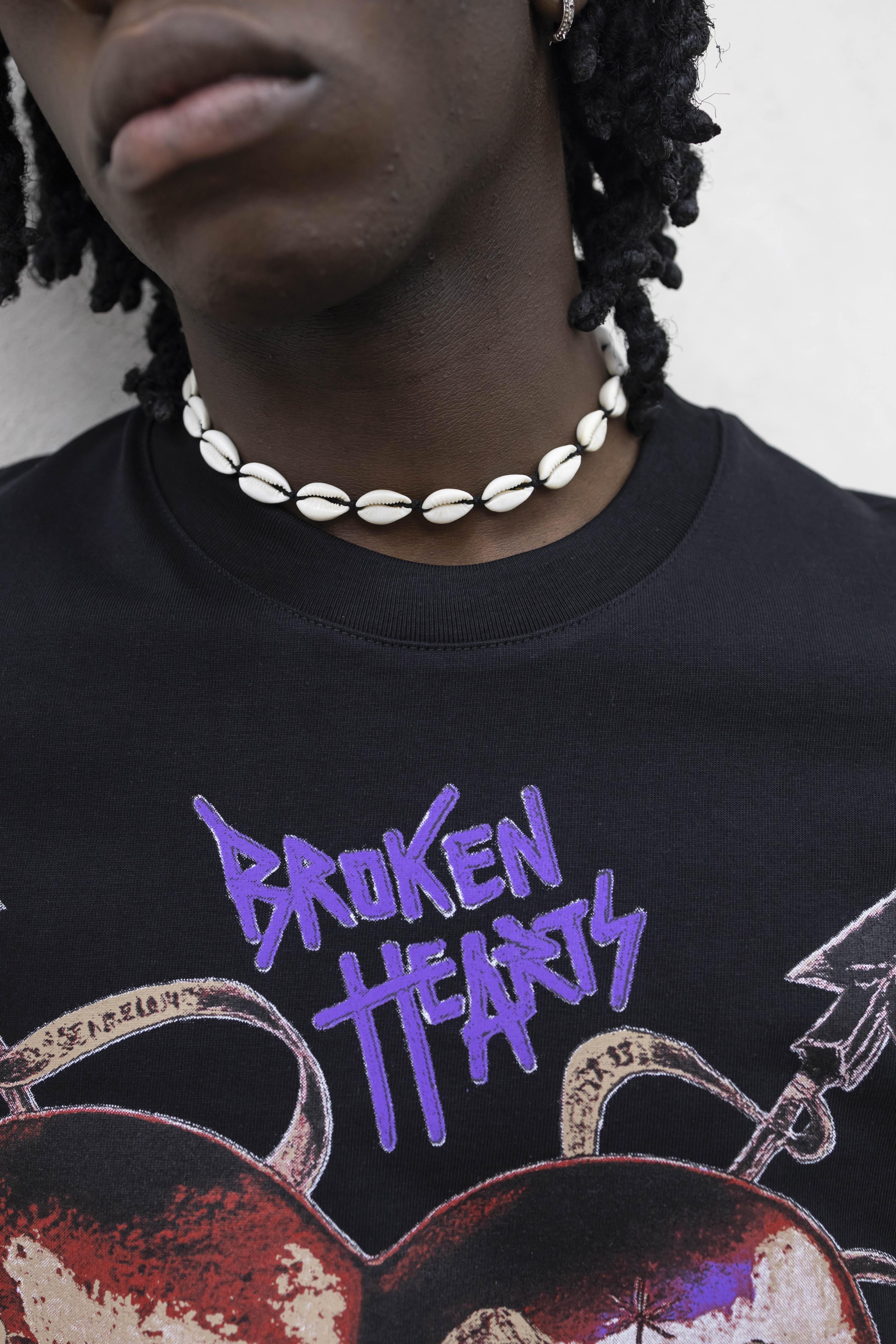 Present Day t-shirt nero con cuore PRS025 NERO PRESENT DAY