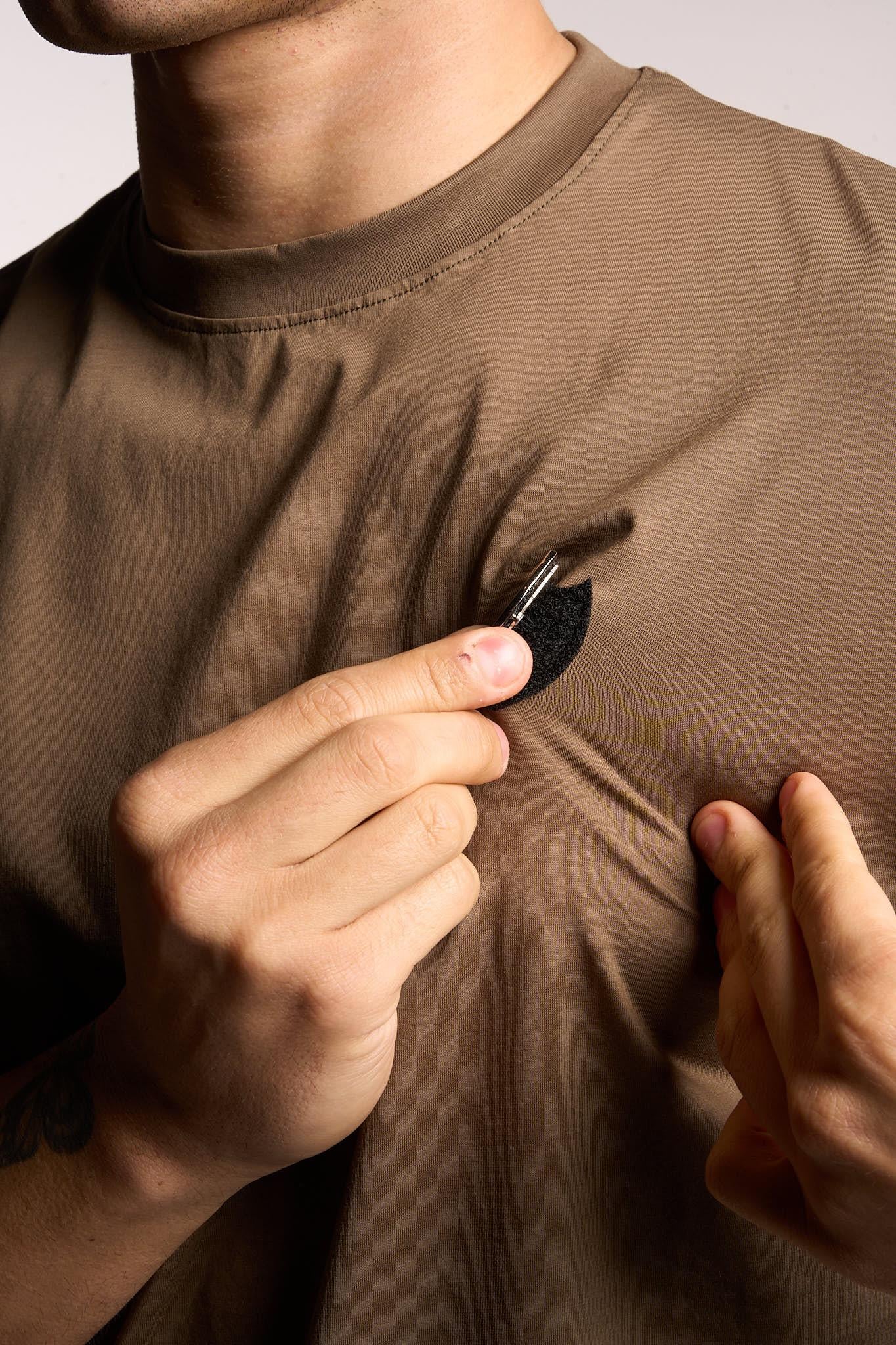 Gavroche t-shirt verde con scudetto U2061 VERDE GAVROCHE