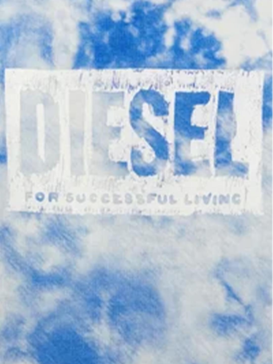 Diesel set cappello, body e foulard bianco e blu neonati N00027 KYATI CELESTE DIESEL