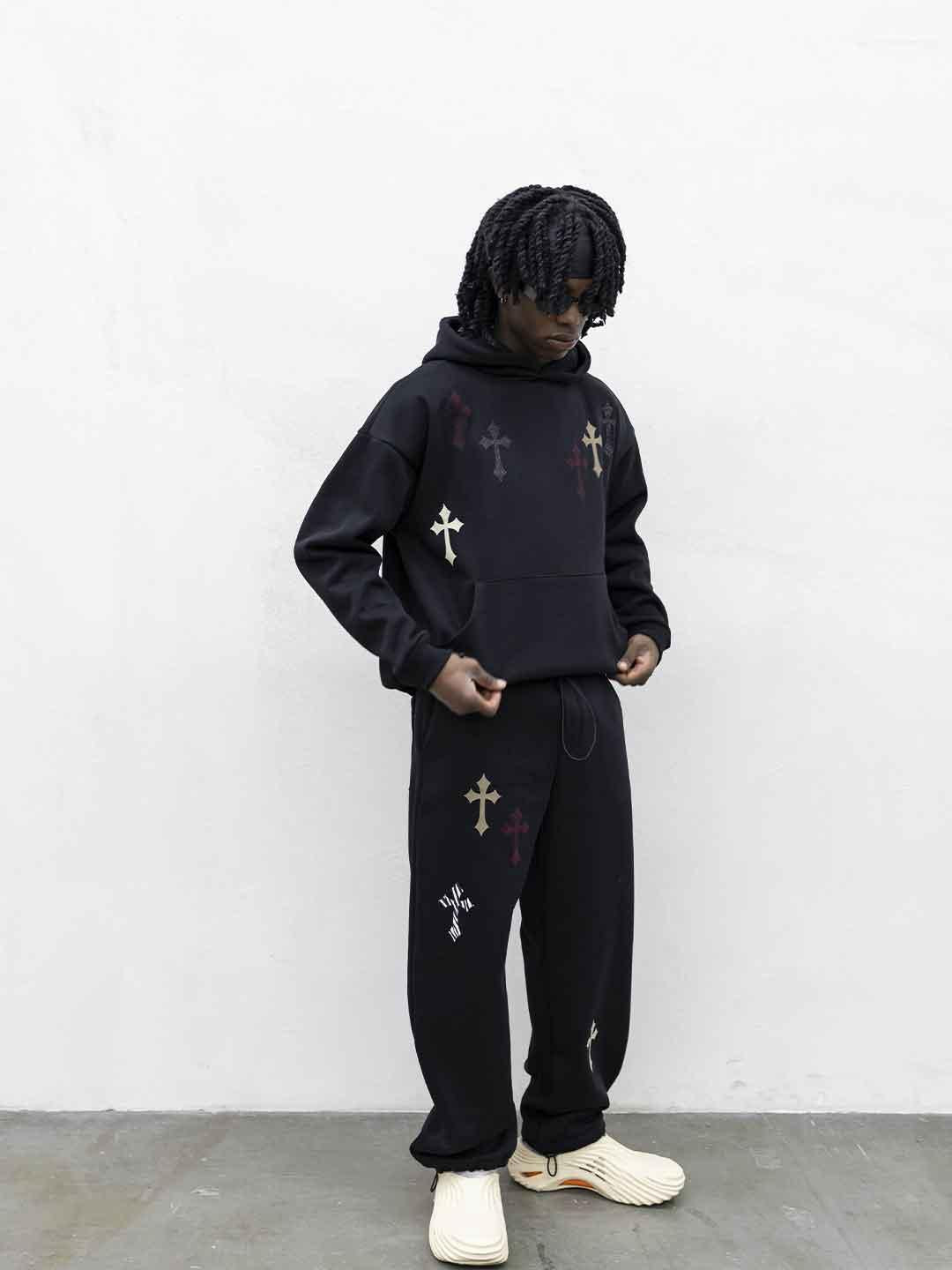 Tokyo coordinato nero con croci RB002 NERO TOKYO