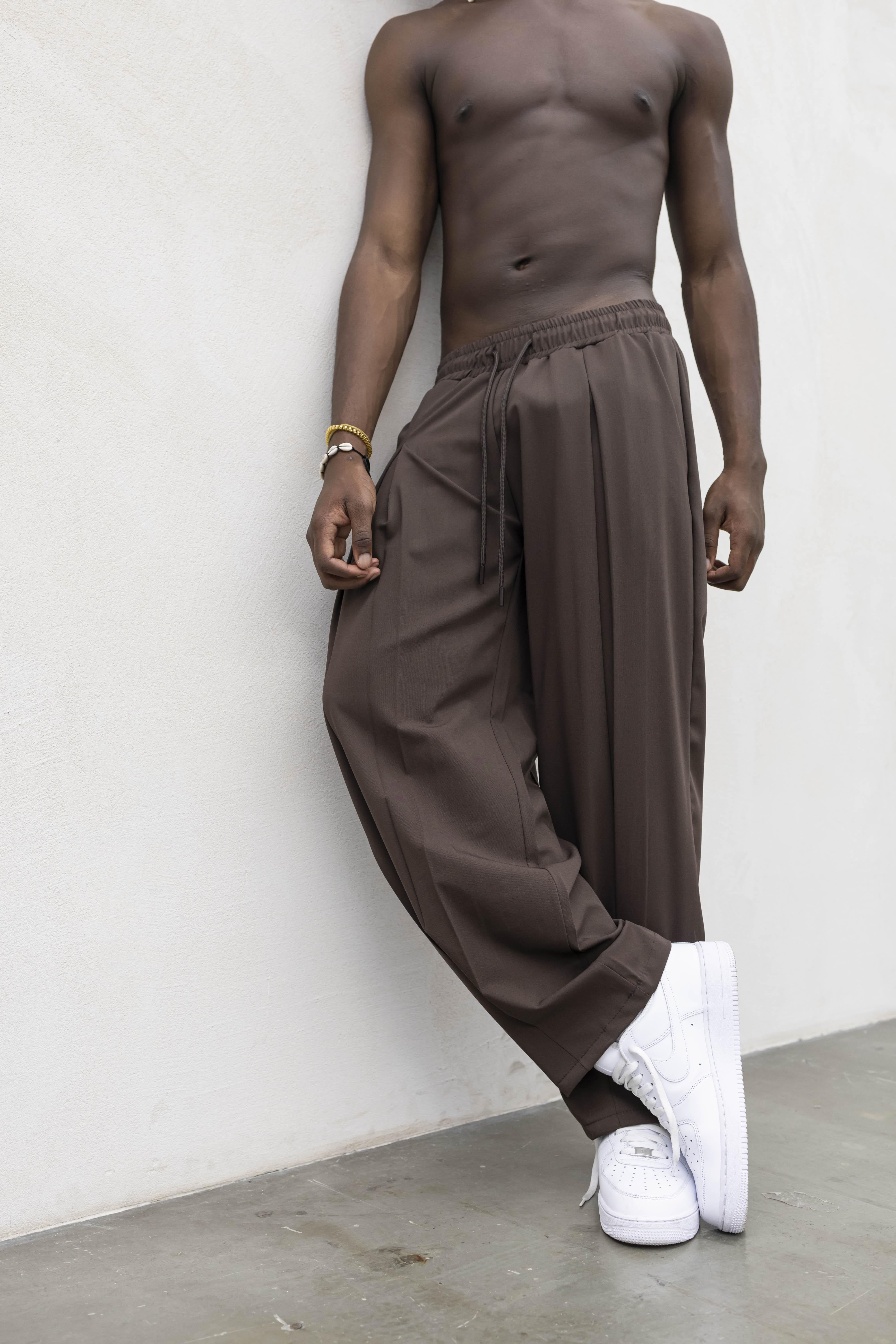 Tokyo pantaloni marrone con deep pences TKO004 MARRONE TOKYO