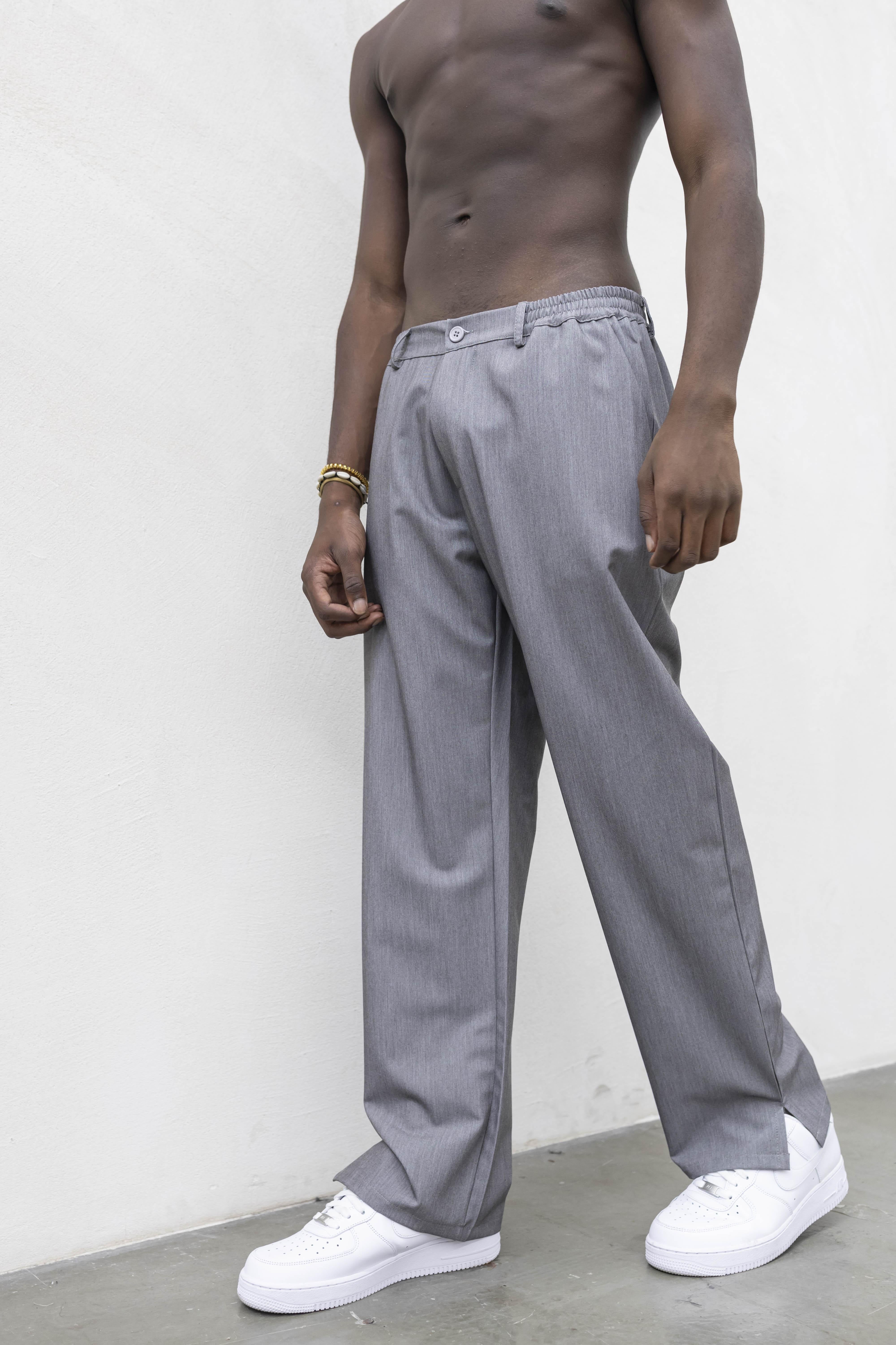 Tokyo pantaloni grigio simply con spacchetti TKO003 GRIGIO TOKYO