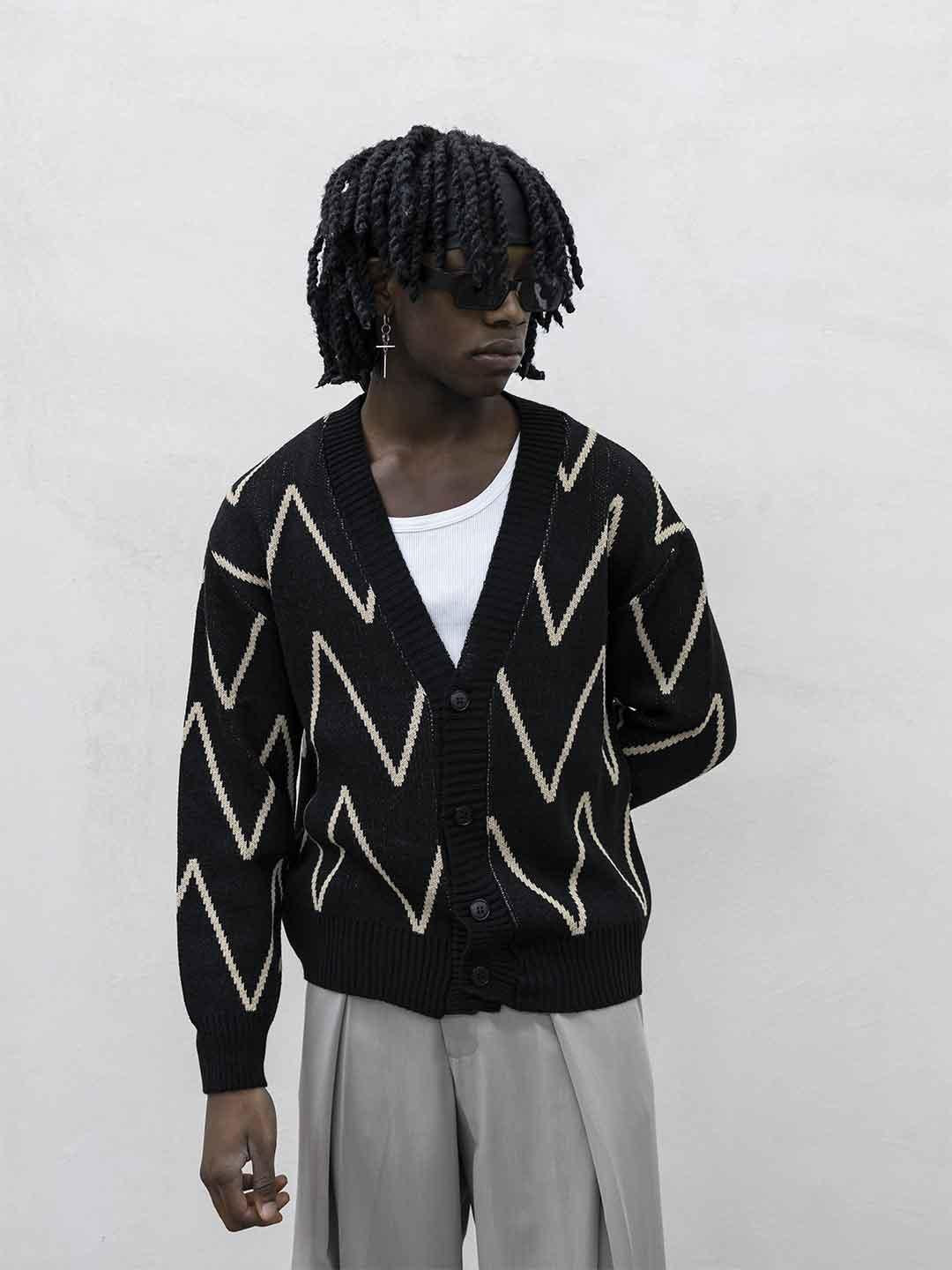 Tokyo cardigan marrone e bianco TCK009 MARRONE TOKYO