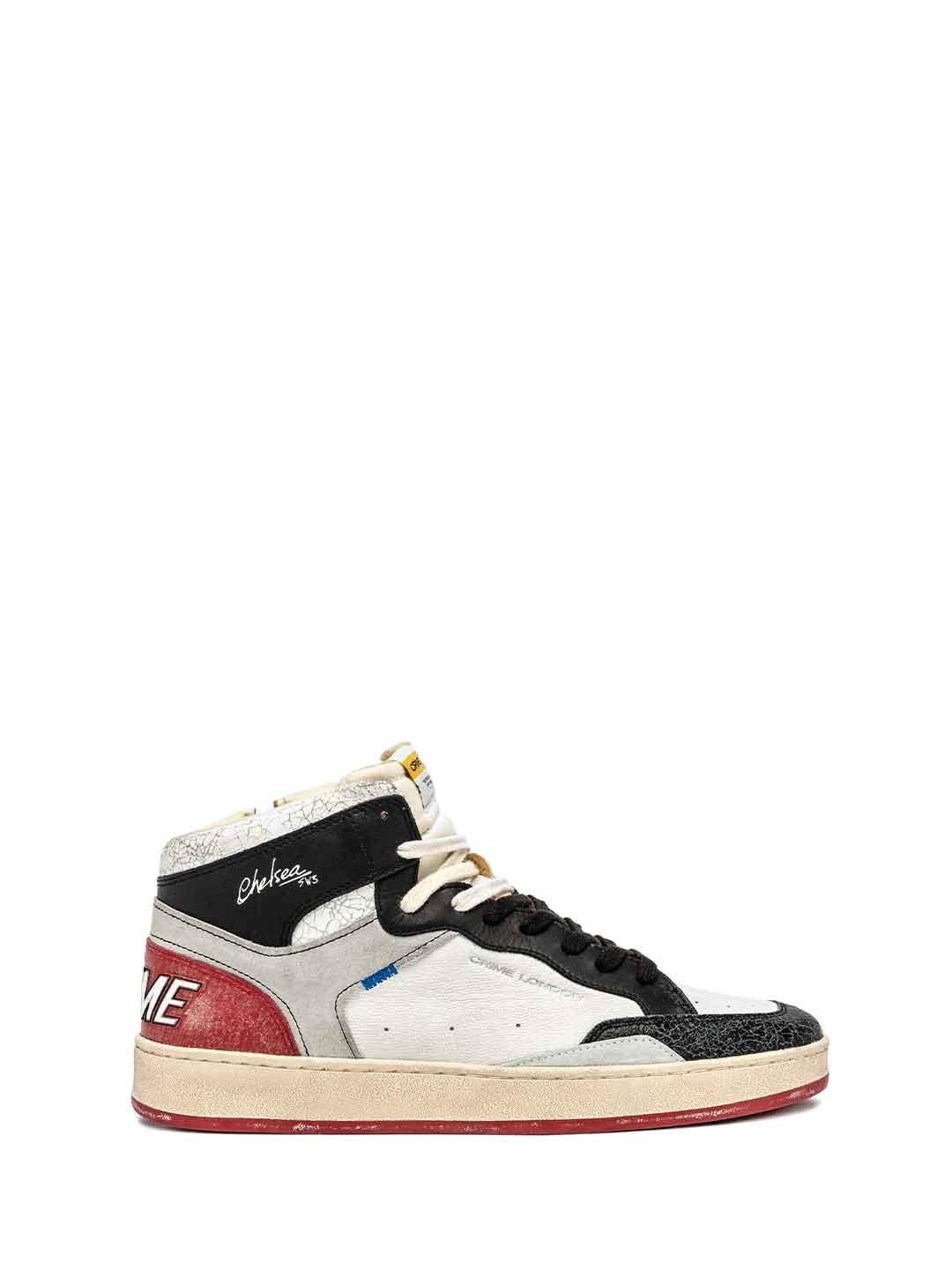 Crime Chelsea Mid sneakers bianco 11232 BIANCO CRIME