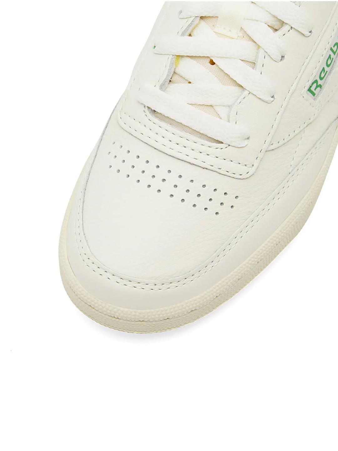 Reebok Club C 85 Vintage sneakers panna con logo verde 100000317 PANNA REEBOK