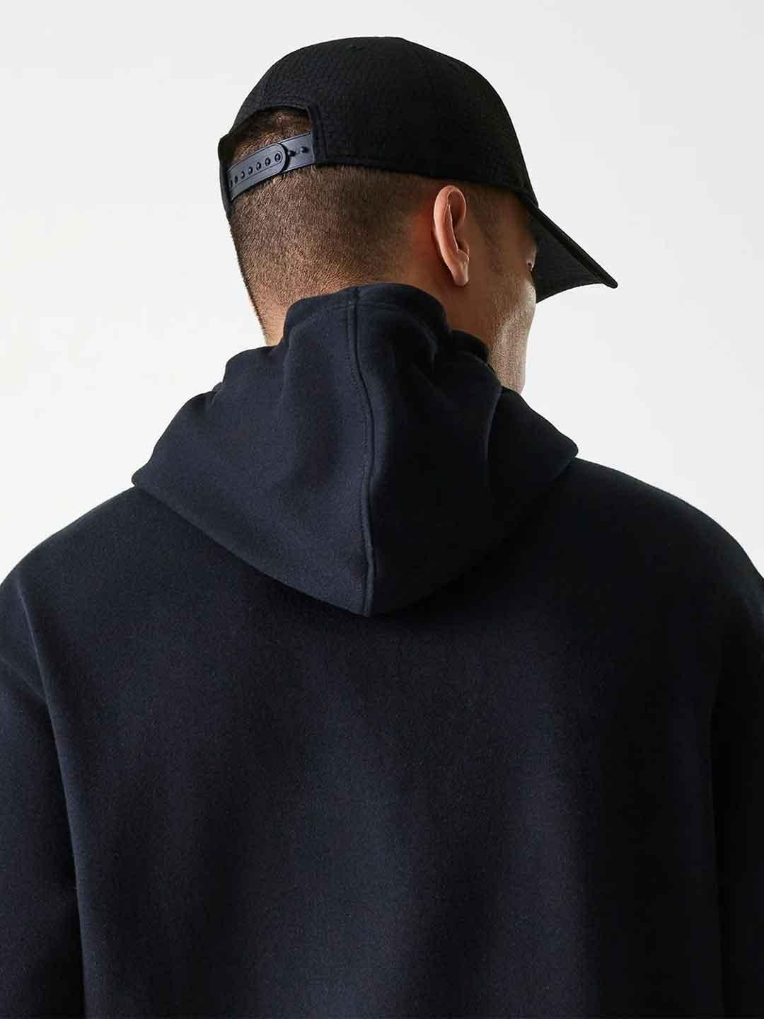 New Era felpa nero con logo bianco 60675777 NERO NEW ERA