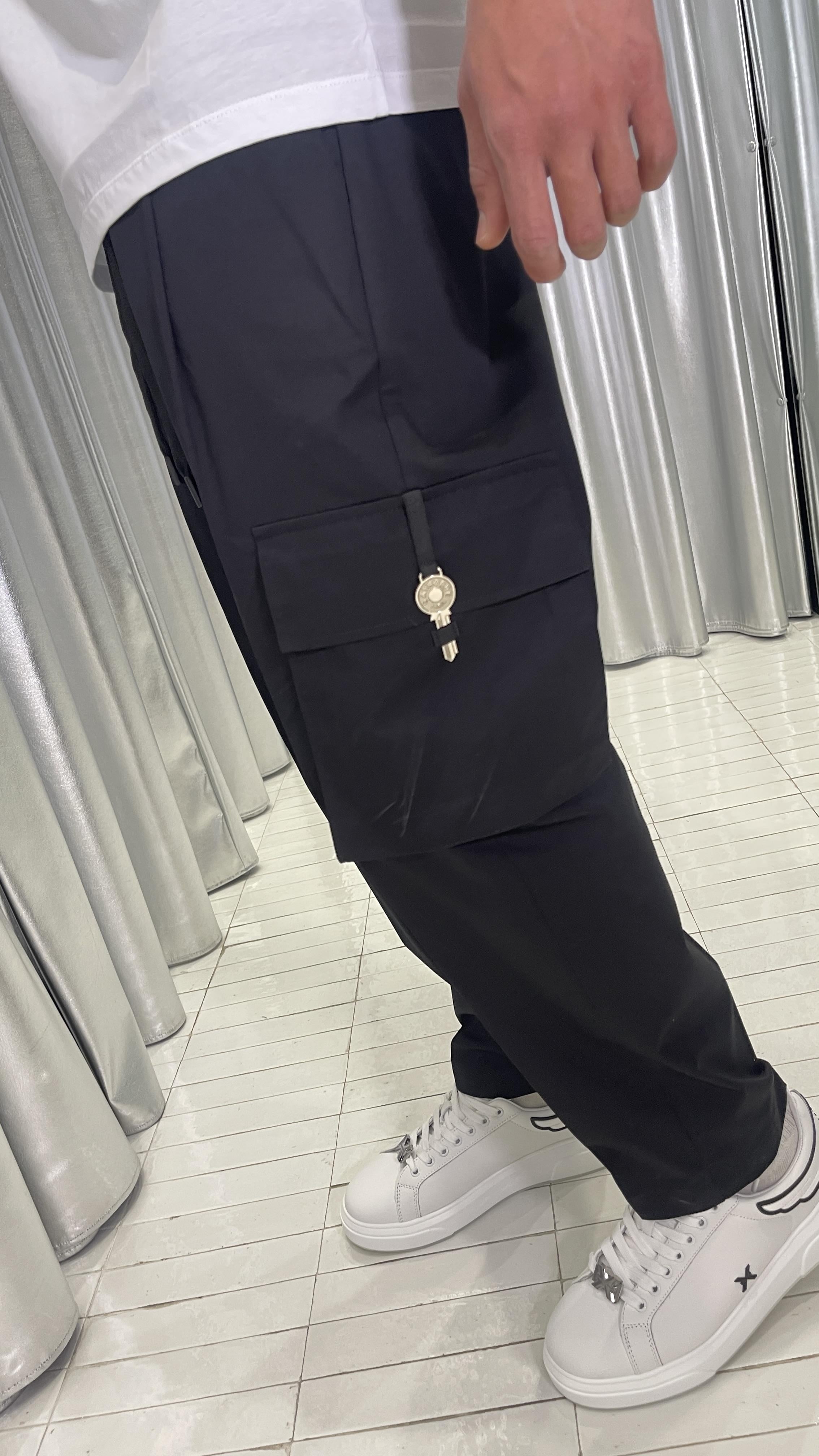 Gavroche pantaloni nero con chiave 2053 NERO GAVROCHE