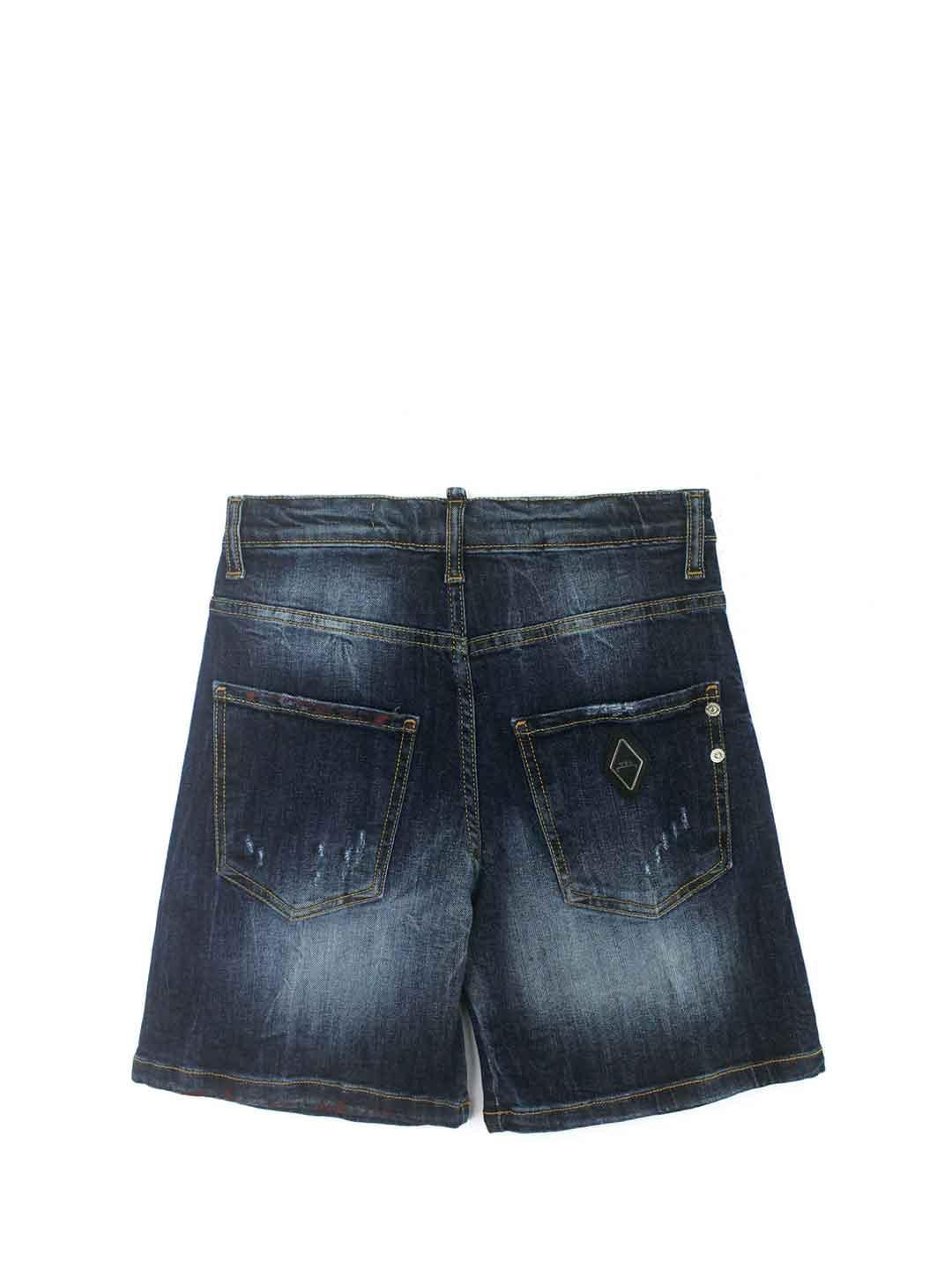 Yes London bermuda kids in jeans con pittura JR7060 JEANS YES LONDON