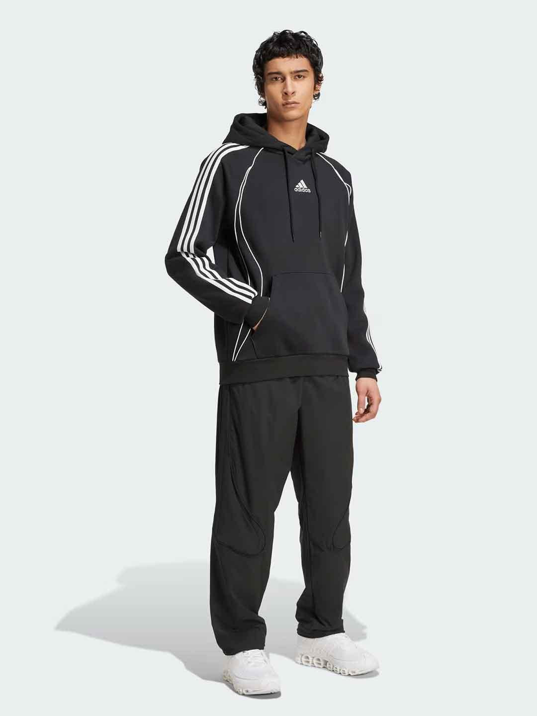 Adidas Adicolor felpa nero con cappuccio JY6394 NERO ADIDAS