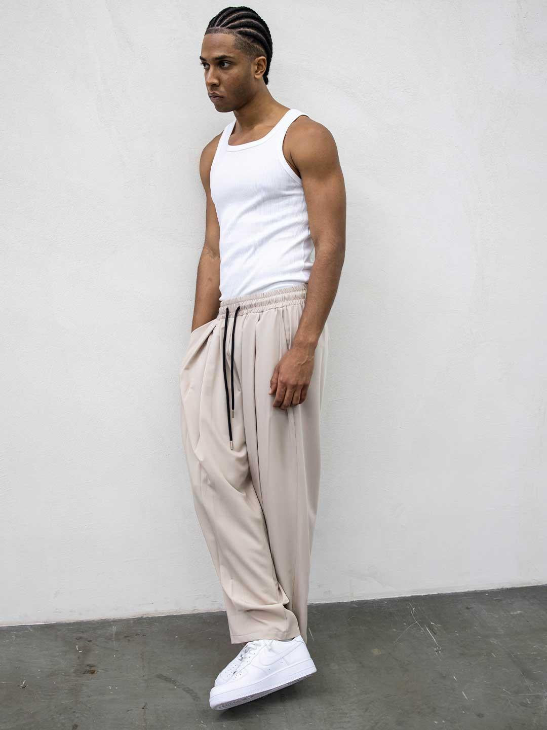 Tokyo pantalone beige deep pinces TKN043 BEIGE TOKYO