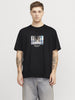 Jack & Jones t-shirt nero con grafica pontile