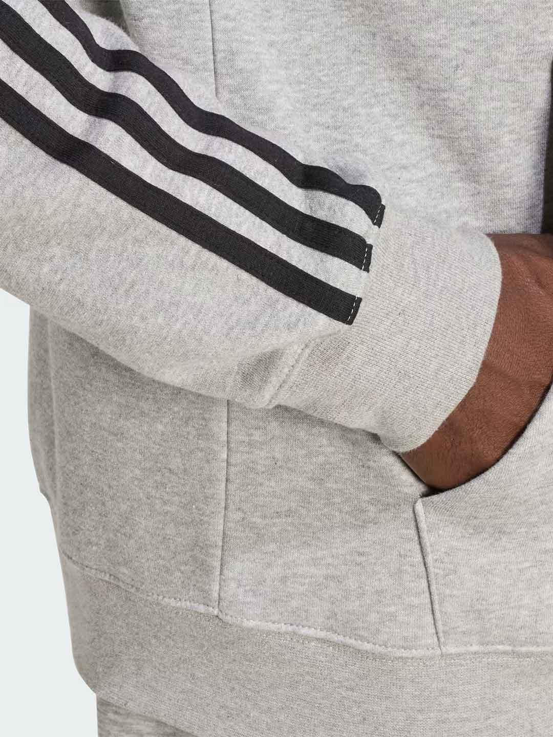 Adidas felpa grigio con cappuccio JY1376 GRIGIO ADIDAS