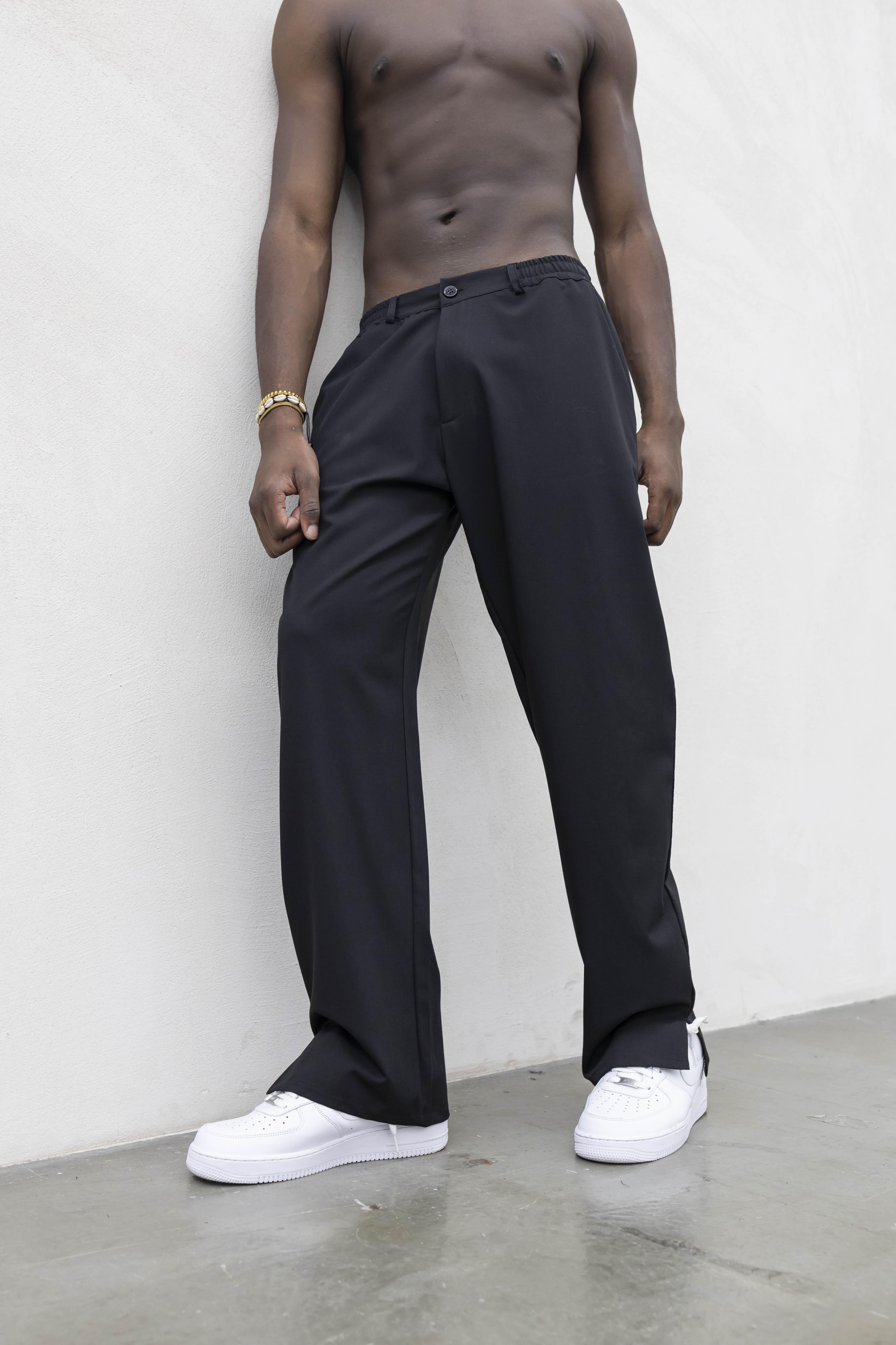 Tokyo pantaloni nero simply con spacchetti TKO003 NERO TOKYO