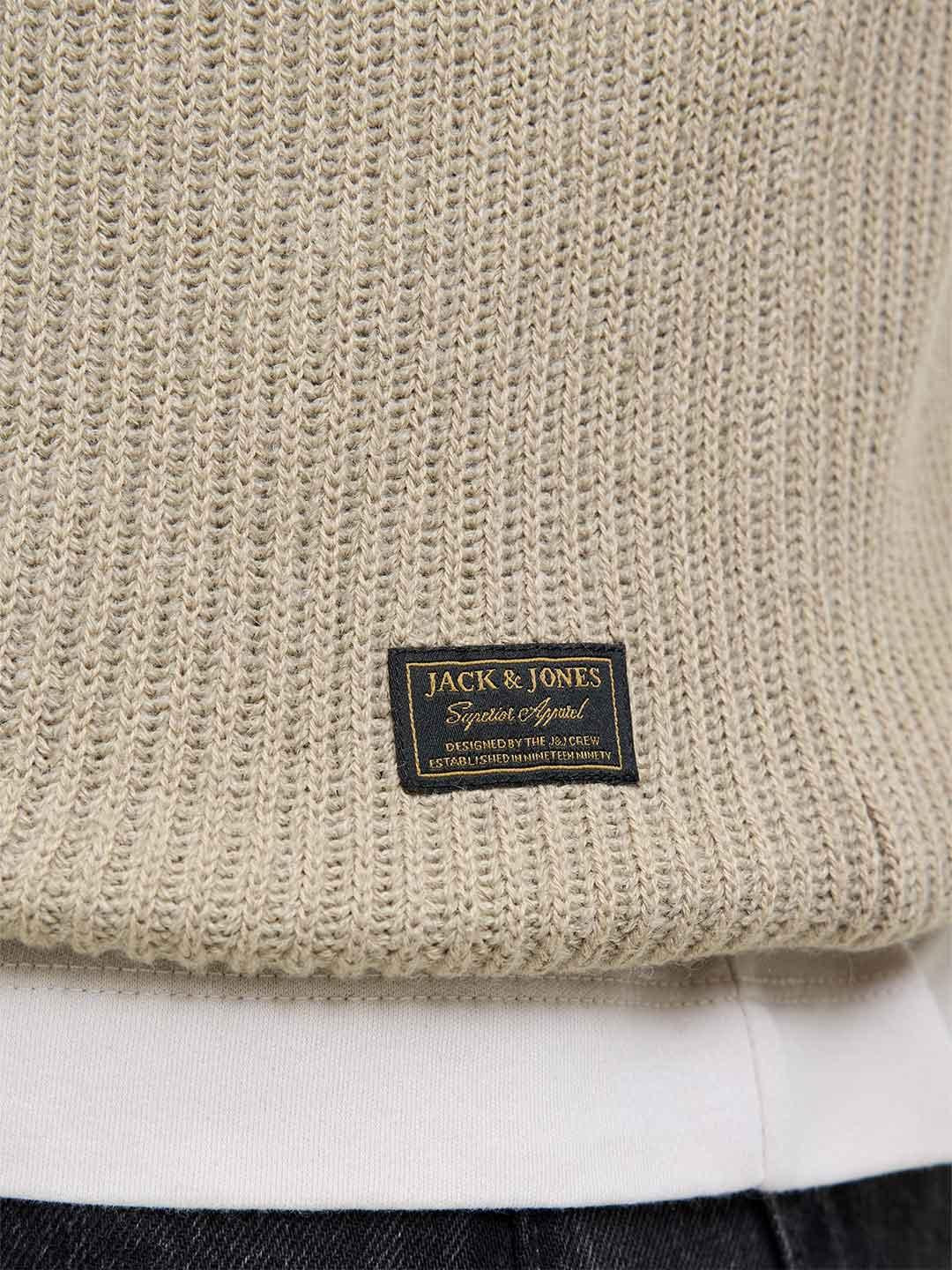 Jack & Jones maglione beige 12278916 BEIGE JACK & JONES