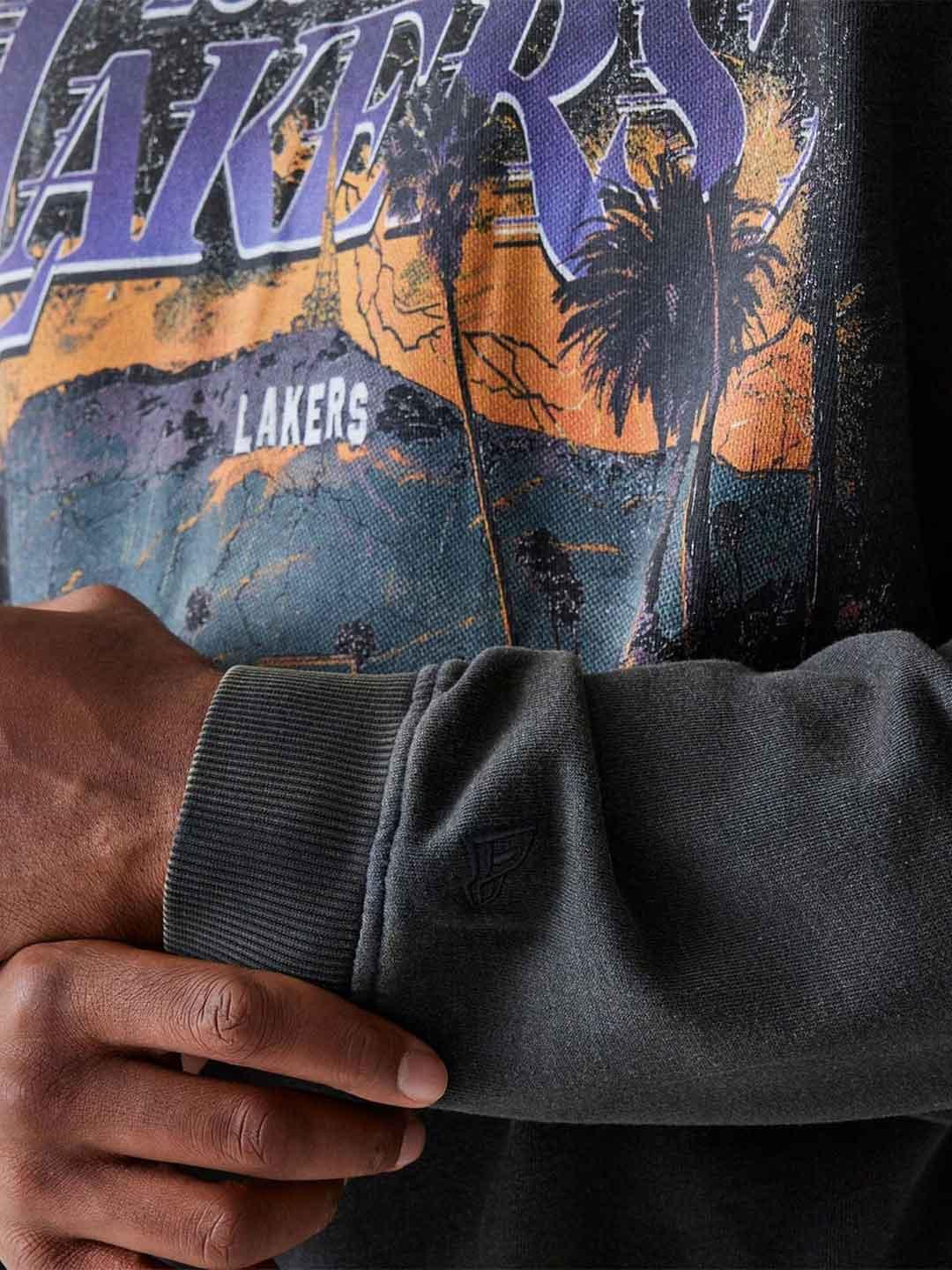 New Era felpa grigio Lakers 60684352 GRIGIO NEW ERA