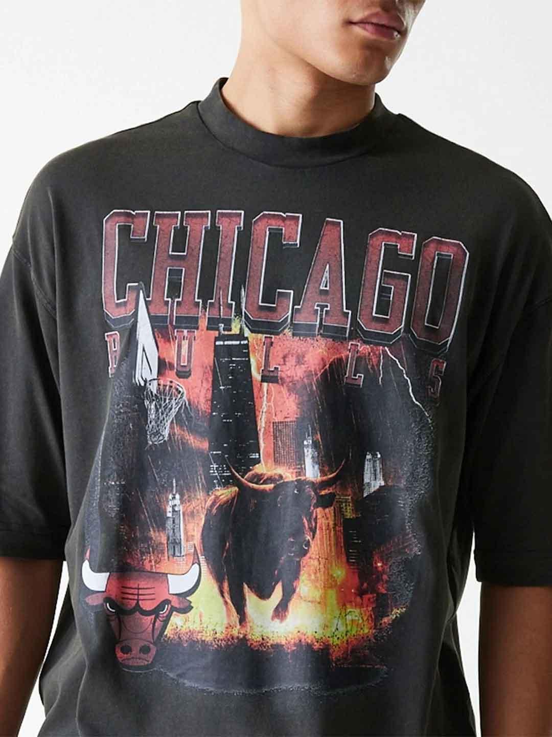 New Era t-shirt grigio Chicago Bulls 60684355 GRIGIO NEW ERA