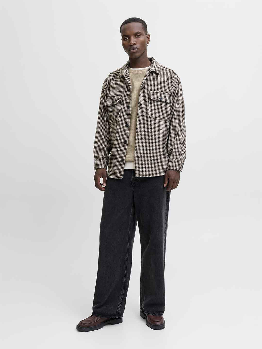 Jack & Jones maglione beige 12278916 BEIGE JACK & JONES