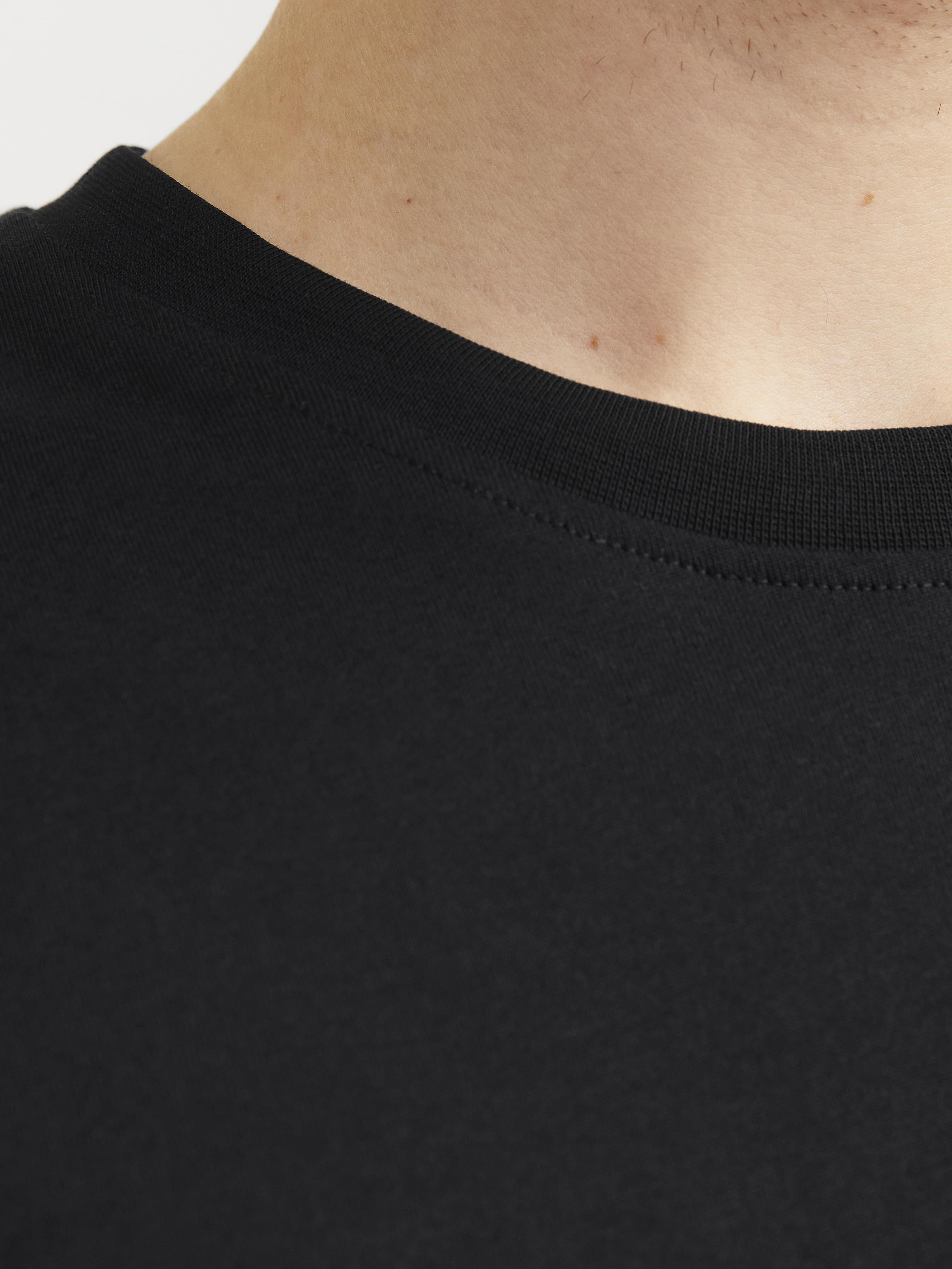 Jack & Jones t-shirt nero con grafica pontile 12250421 NERO JACK & JONES