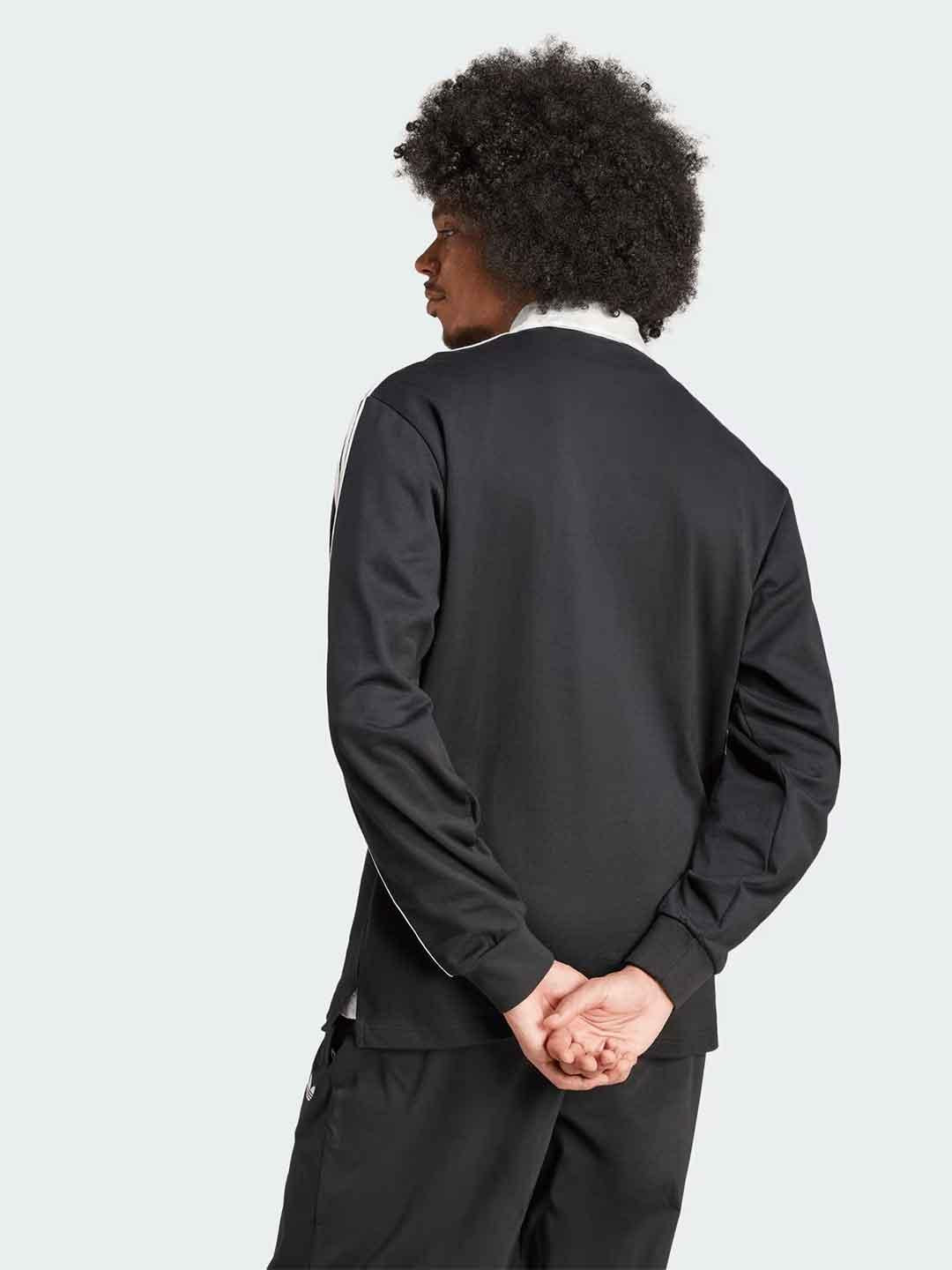 Adidas Adicolor Rugby polo nero IZ4806 NERO ADIDAS