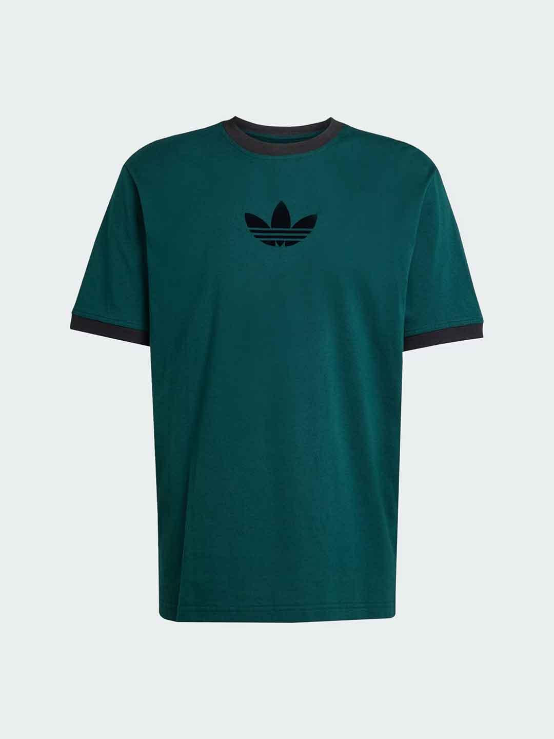 Adidas t-shirt verde con logo nero JX1513 VERDE ADIDAS