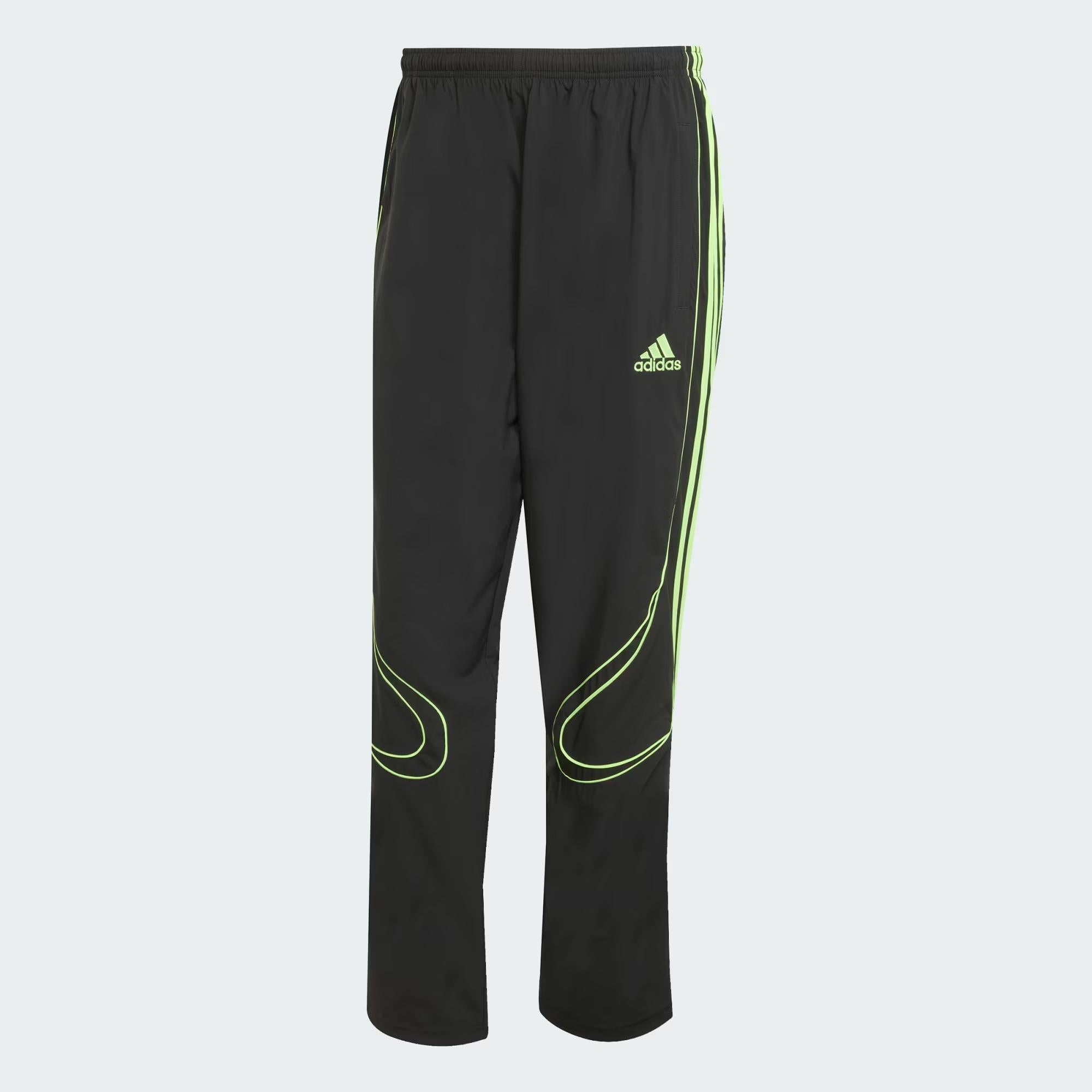Adidas pantaloni nero e verde fluo JW5869 NERO ADIDAS