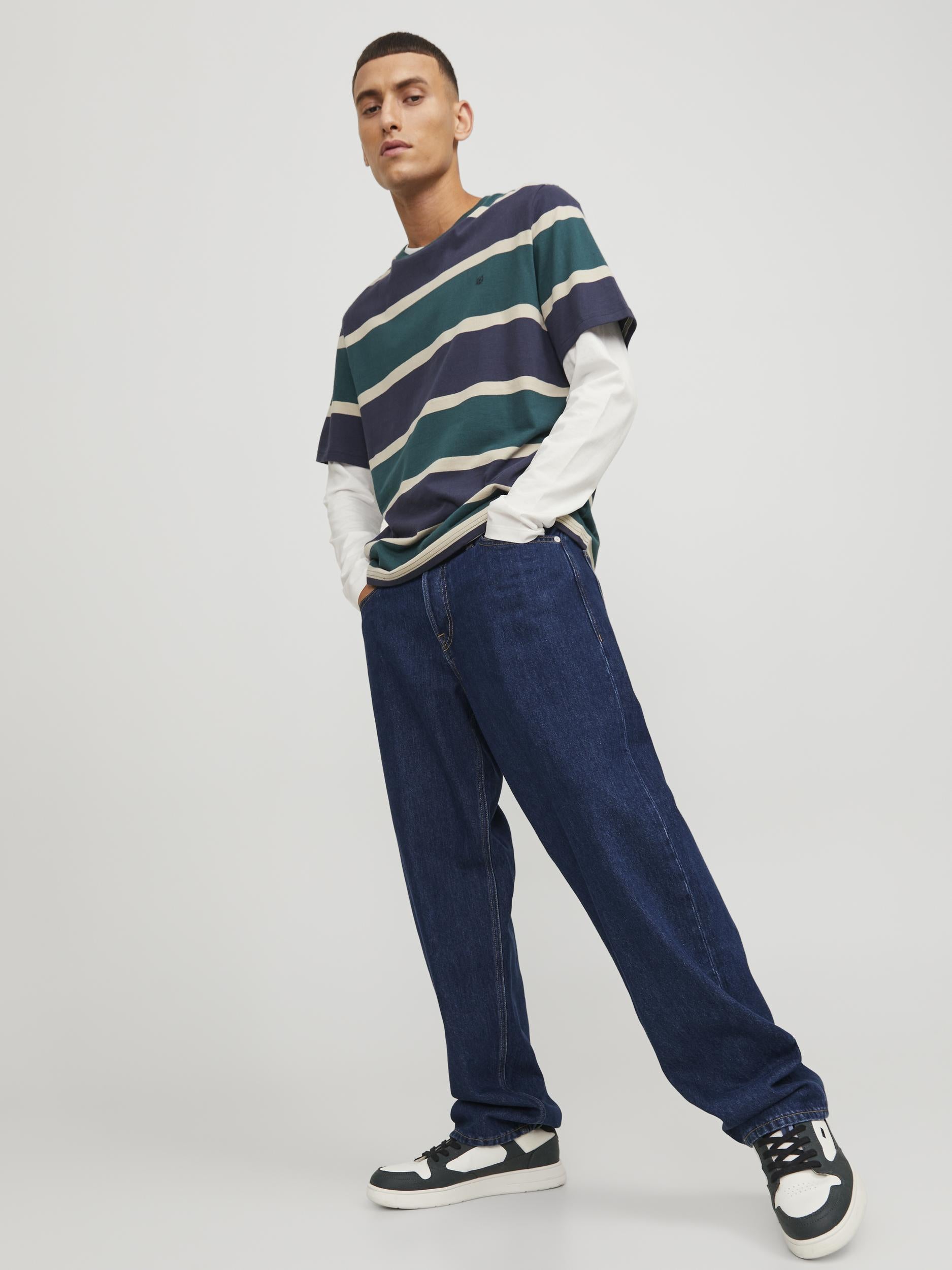 Jack & Jones jeans blu loose fit 12249028 BLU JACK & JONES