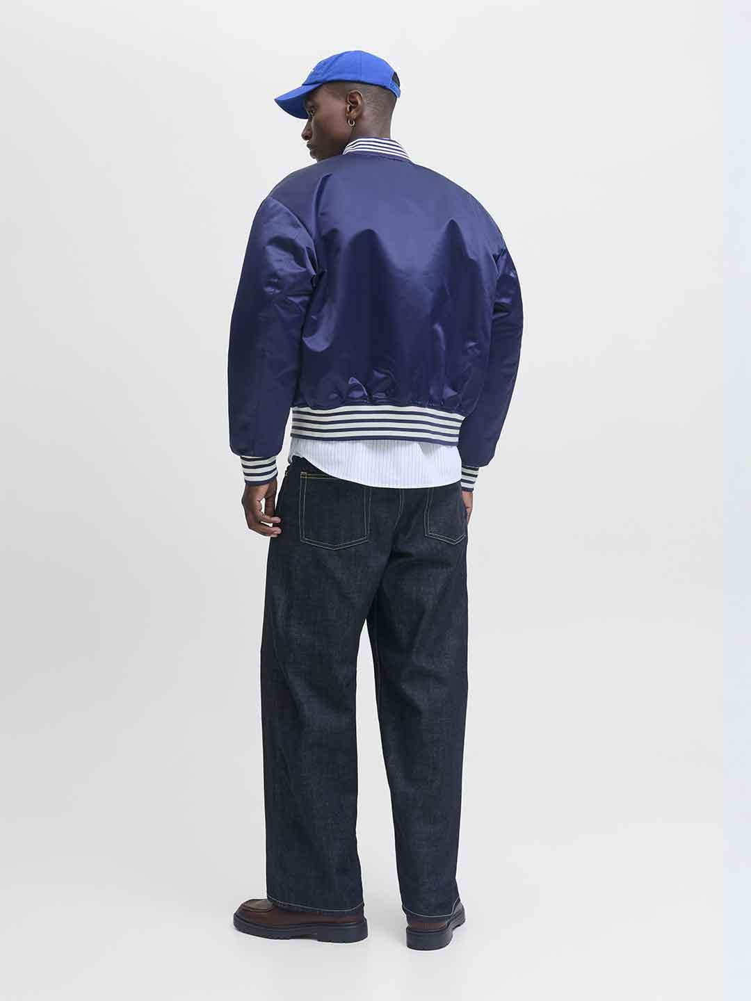 Jack & Jones giubbino bomber blu 12282953 BLU JACK & JONES