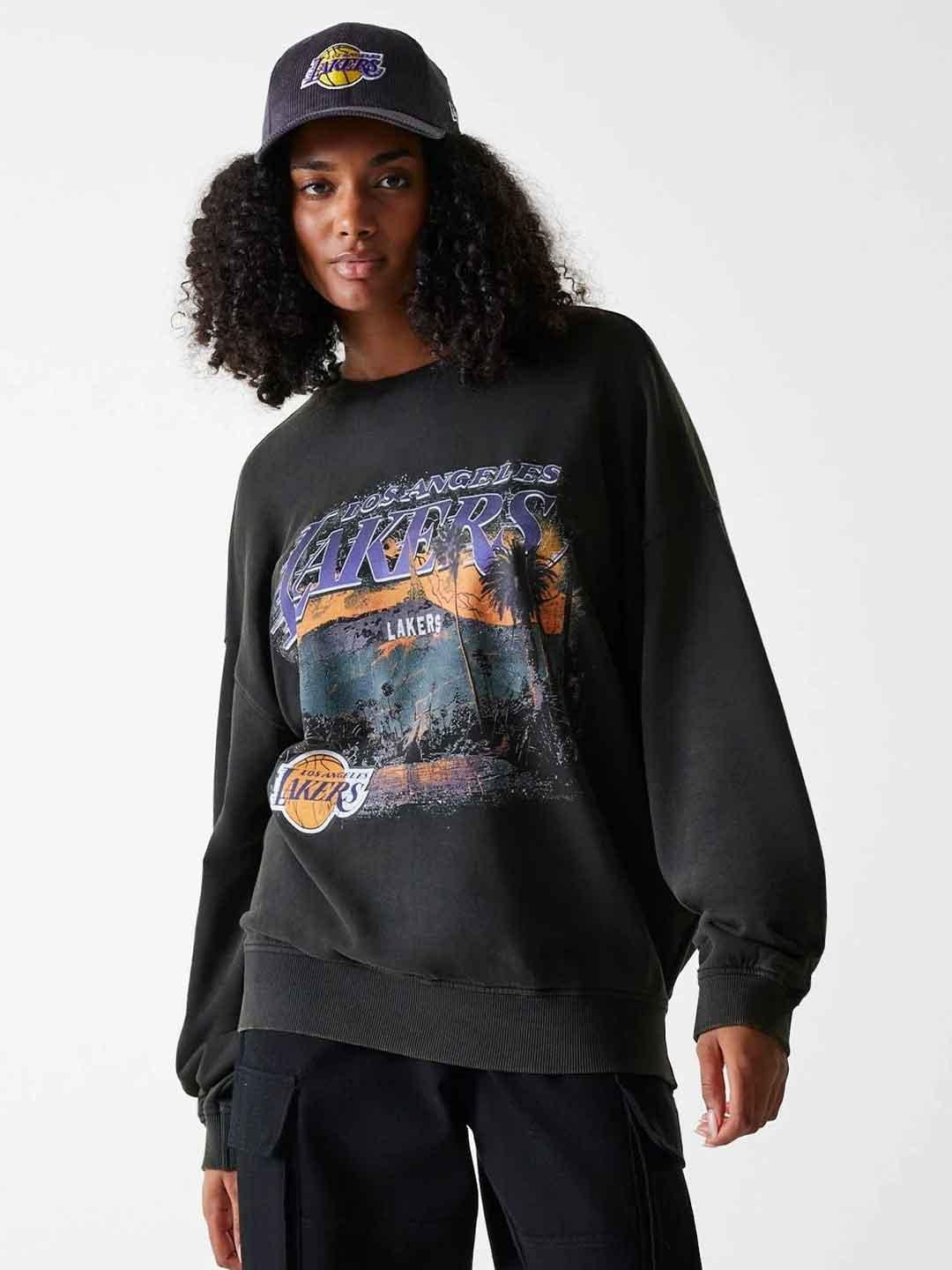 New Era felpa grigio Lakers 60684352 GRIGIO NEW ERA