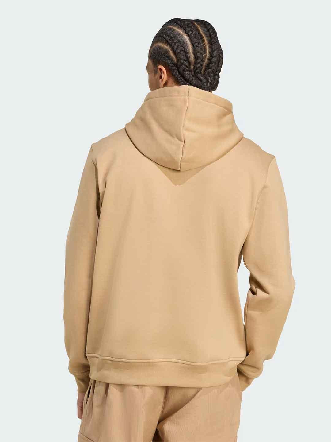 Adidas felpa beige con cappuccio JW1064 BEIGE ADIDAS