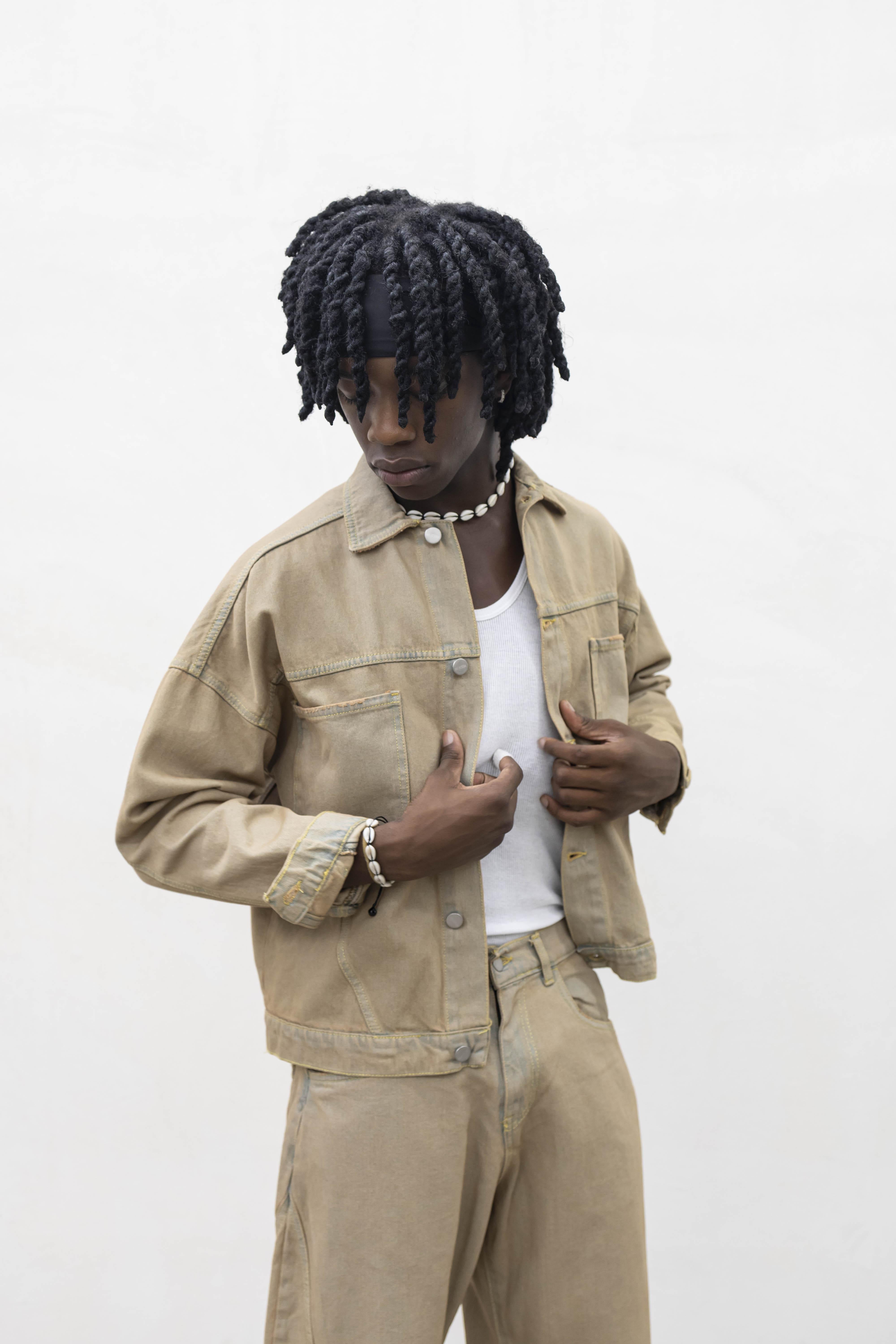 Present Day coordinato beige in denim PRS013 BEIGE PRESENT DAY