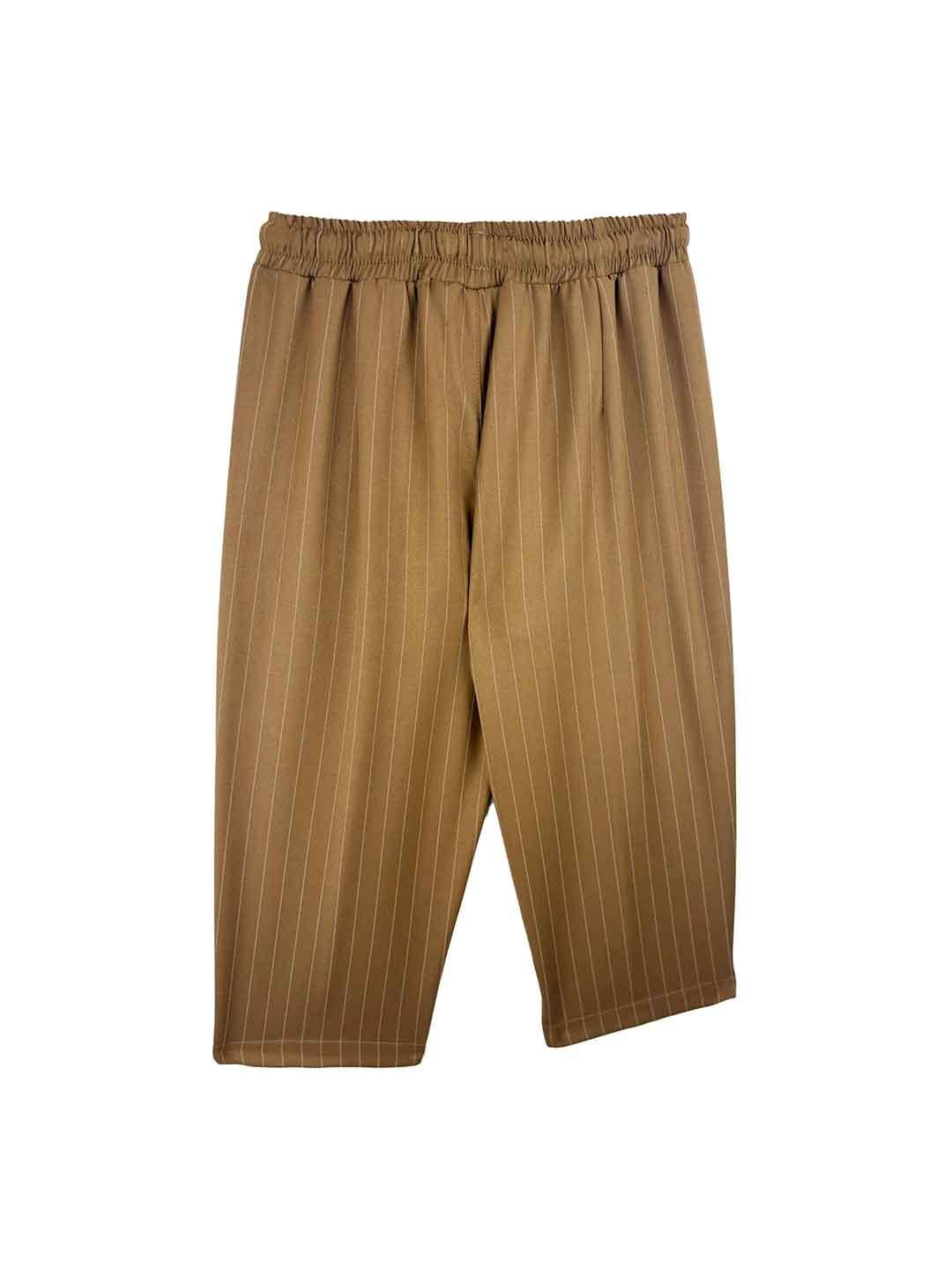 Yes London pantalone kids cuoio gessato 3096 CUOIO YES LONDON