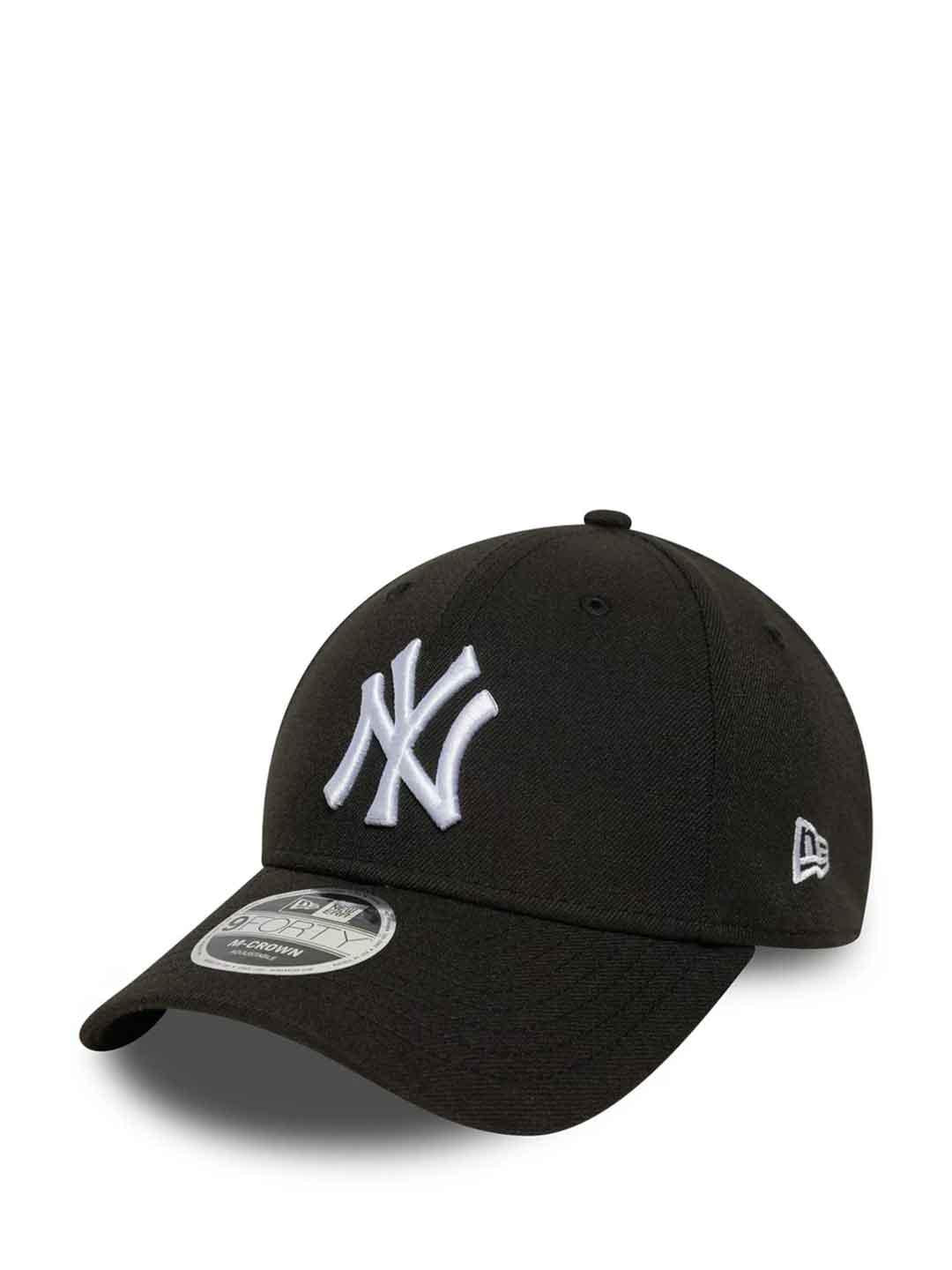 New Era 9FORTY cappello nero con logo bianco 60691059 NERO NEW ERA