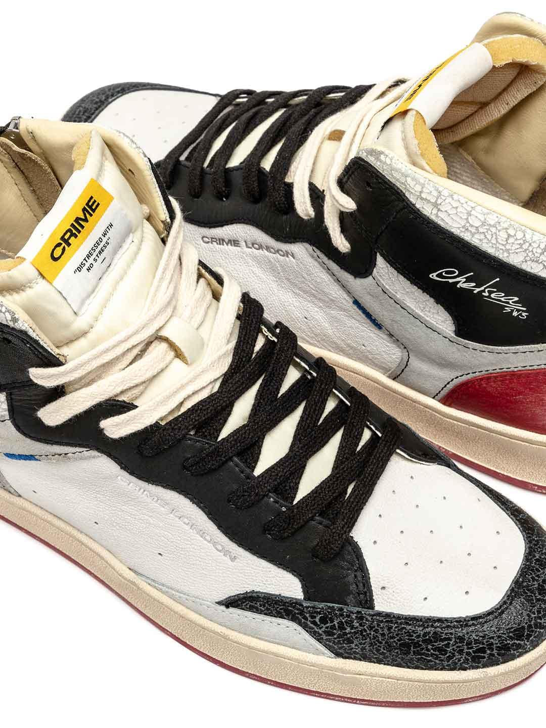 Crime Chelsea Mid sneakers bianco 11232 BIANCO CRIME