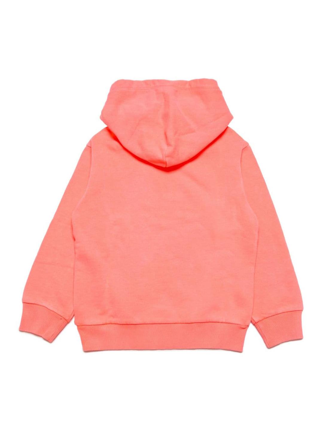 Diesel felpa kids arancio con cappuccio J01904 KYAYC ARANCIO DIESEL