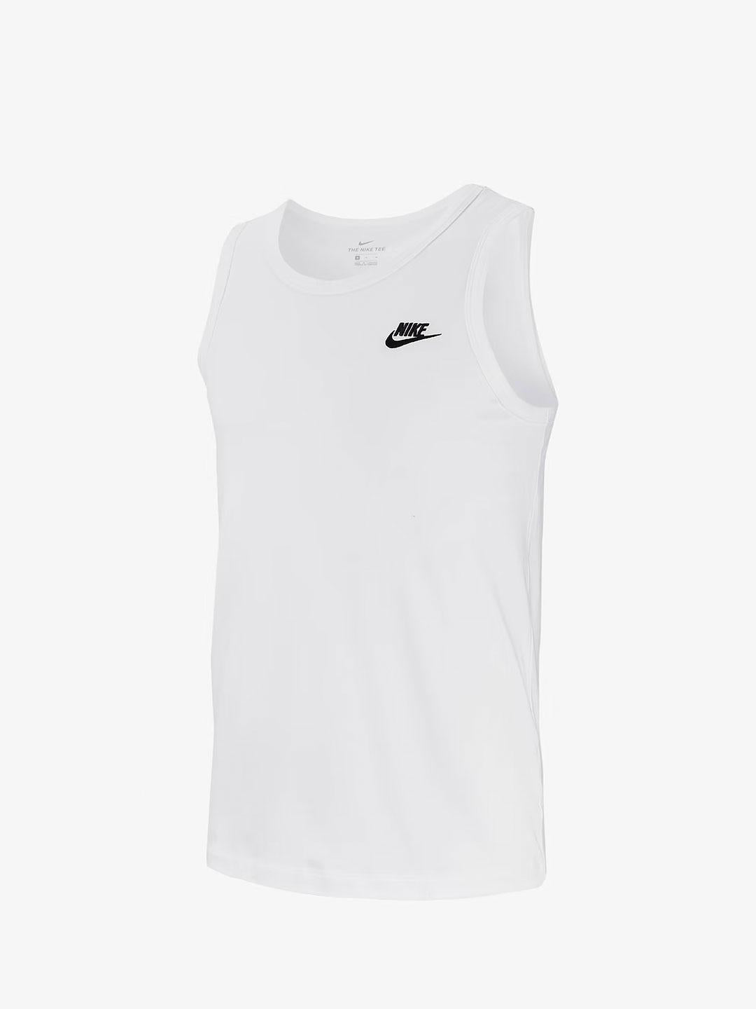 Nike canotta bianco con logo BQ1260-100 BIANCO NIKE