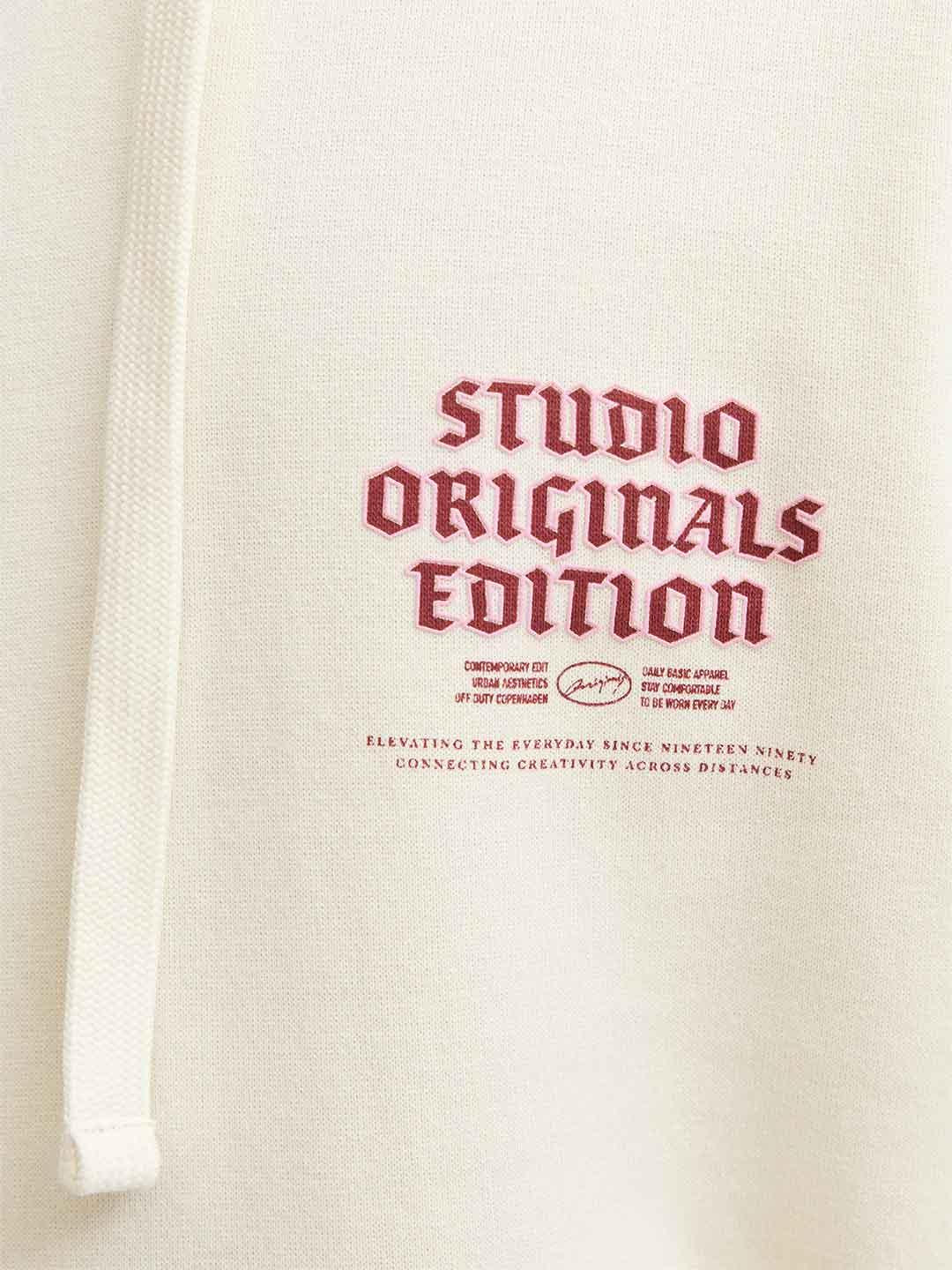 Jack & Jones felpa panna con cappuccio 12283868 PANNA JACK & JONES