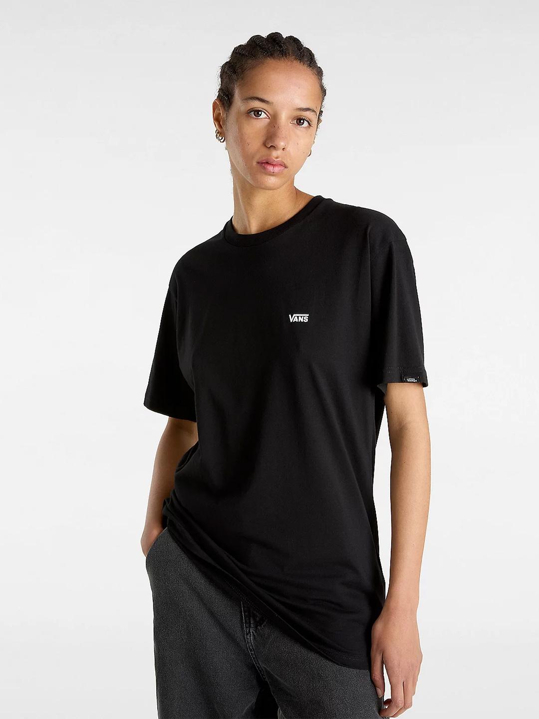 Vans Left Chest t-shirt nero con logo bianco VN0A3CZEY28 NERO VANS