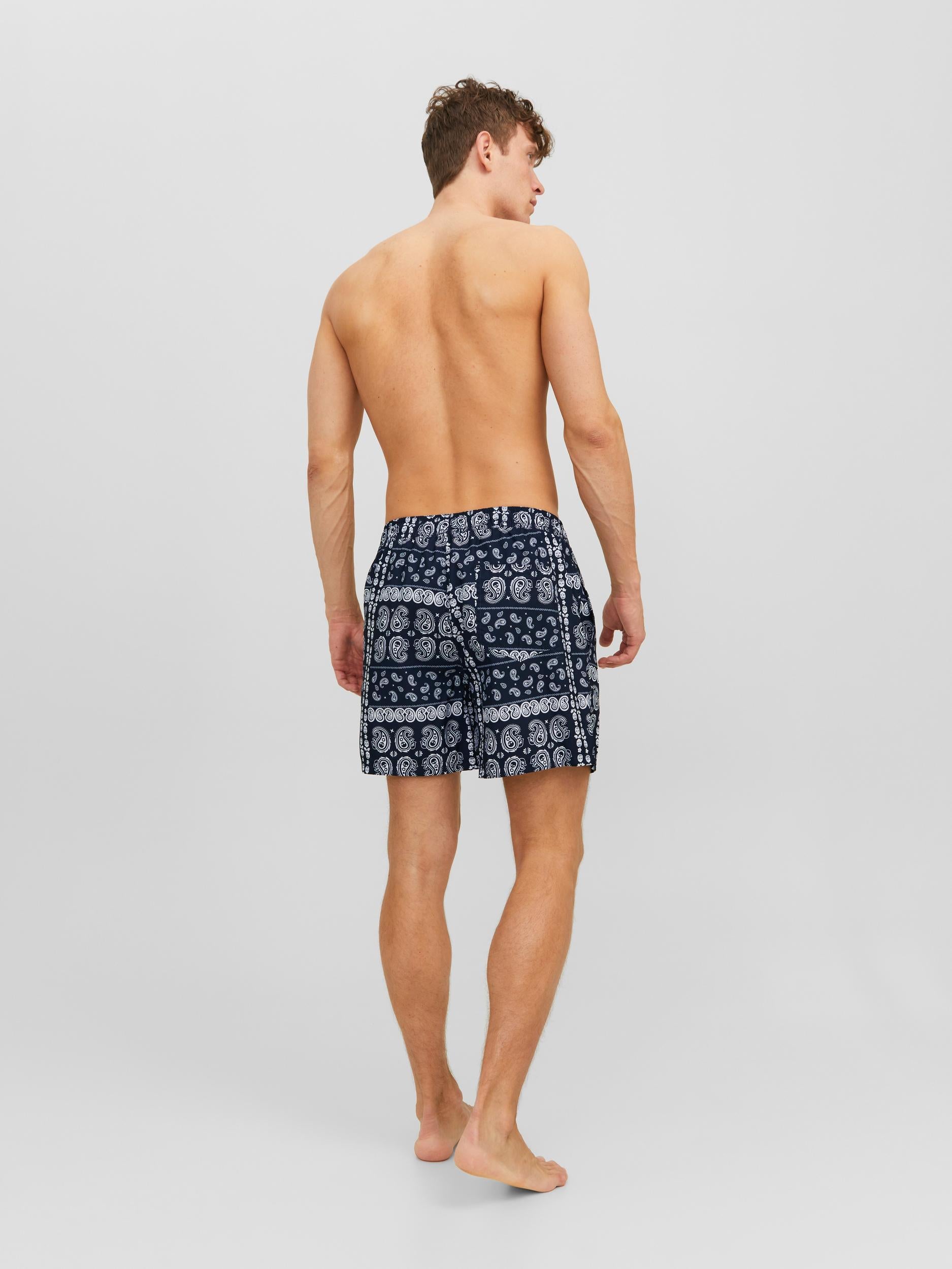 Jack&Jones costume da bagno a pantaloncino fantasia blu 12227731 BLU JACK & JONES
