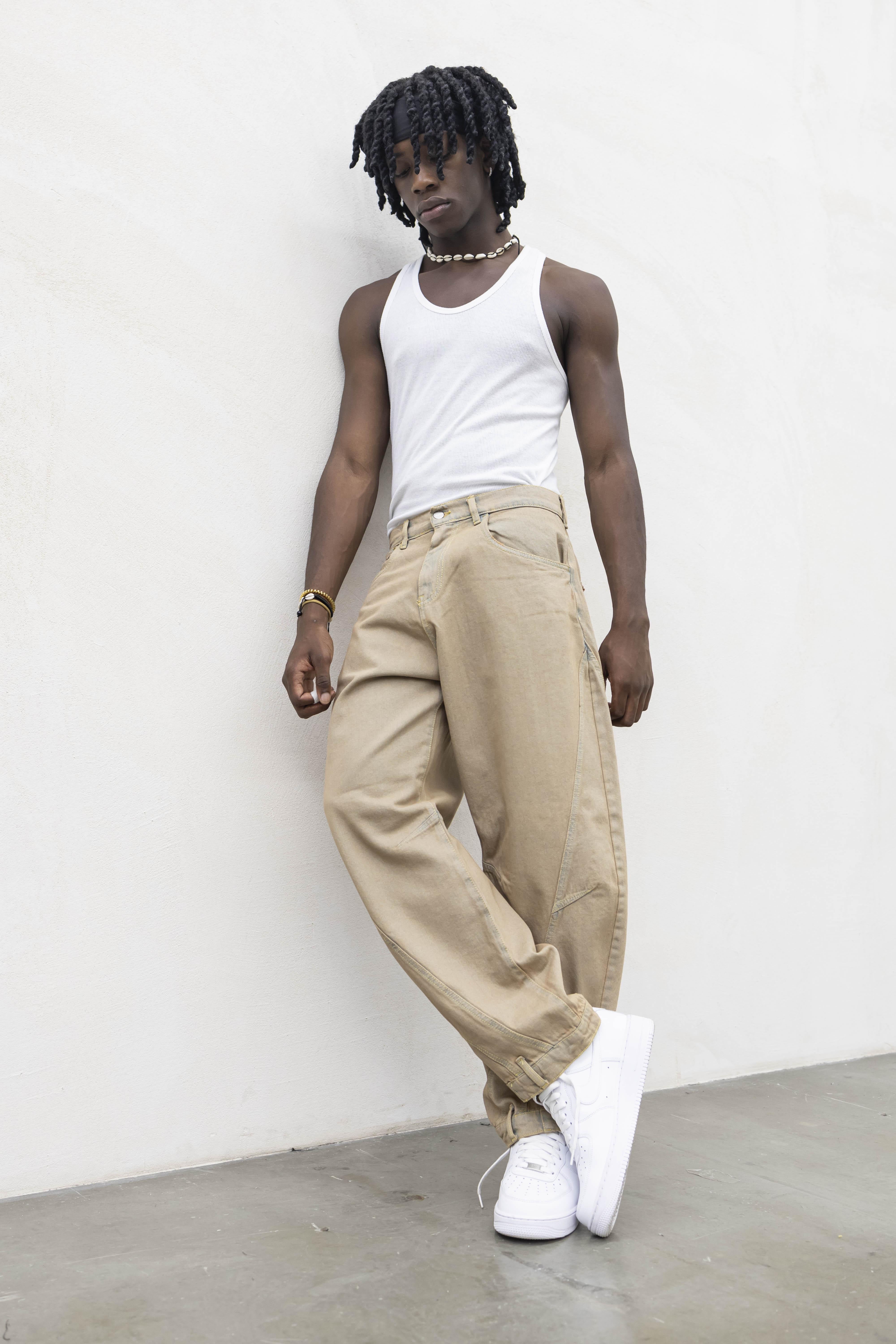 Present Day coordinato beige in denim PRS013 BEIGE PRESENT DAY