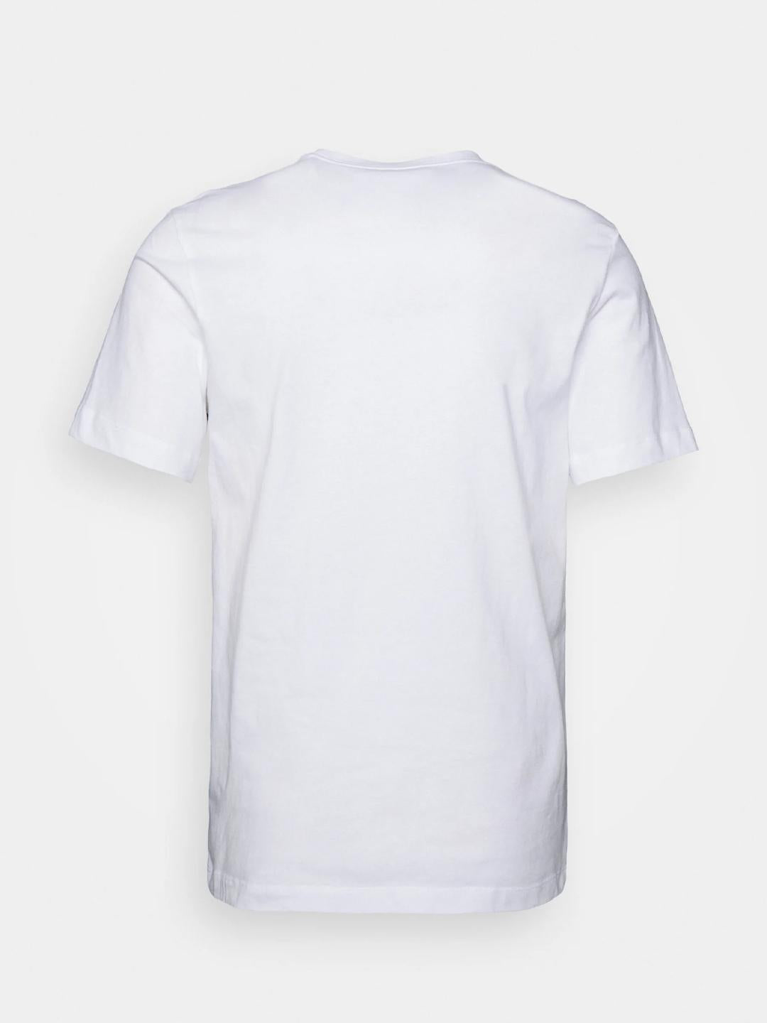 Nike t-shirt bianco con logo rosso AR4997-100 BIANCO NIKE
