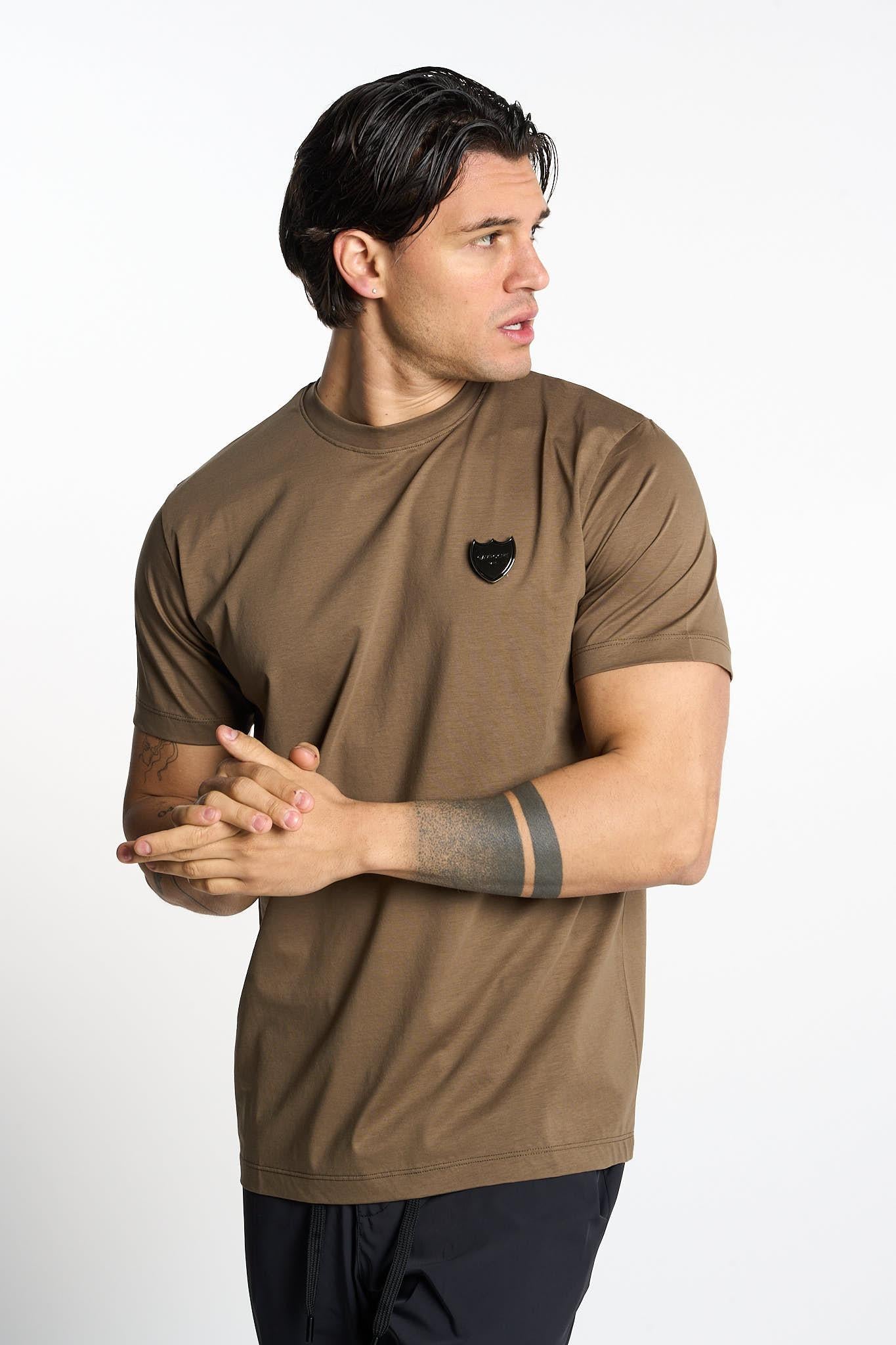 Gavroche t-shirt verde con scudetto U2061 VERDE GAVROCHE