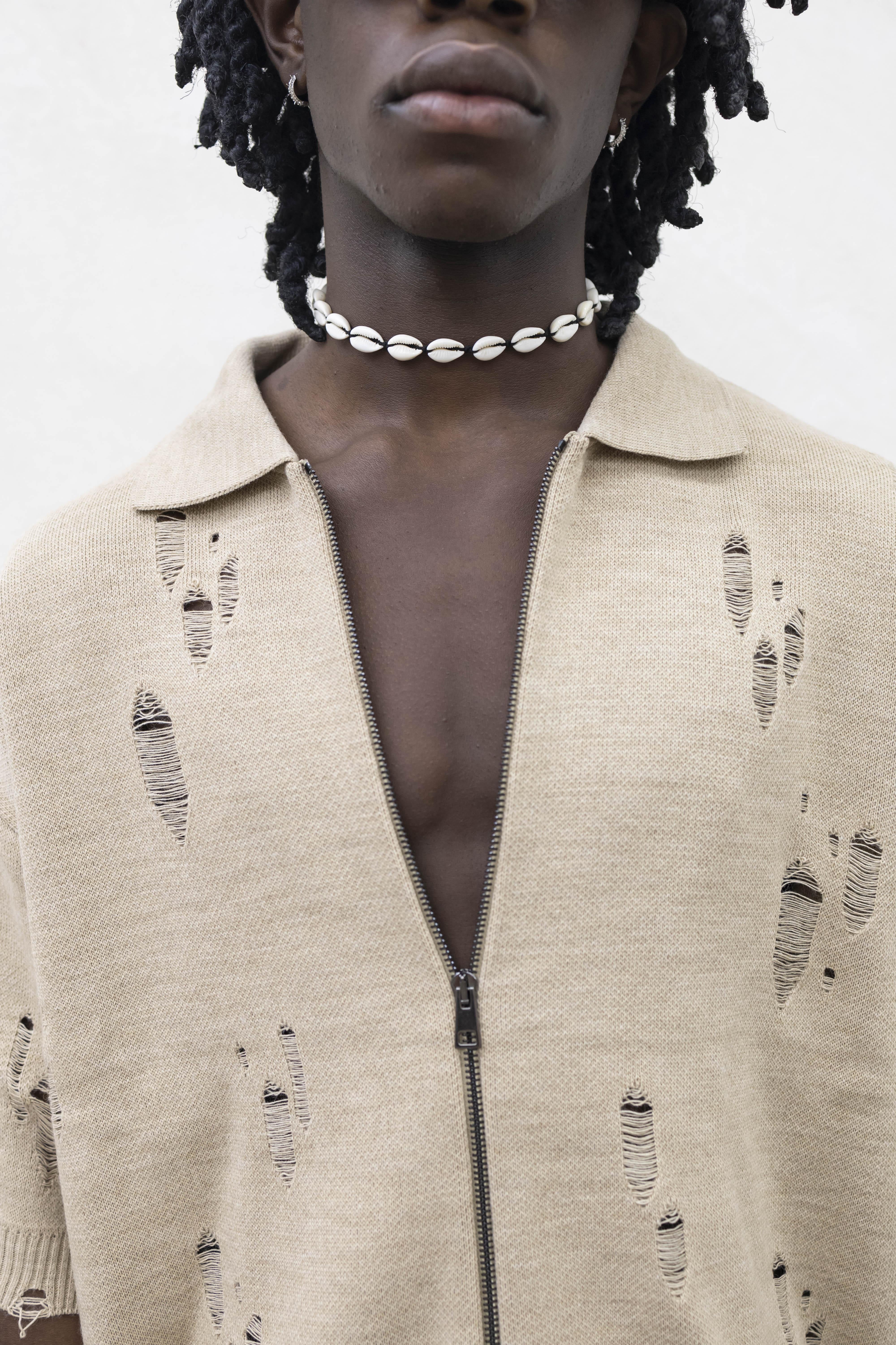 Tokyo polo beige con zip TCK001 BEIGE TOKYO