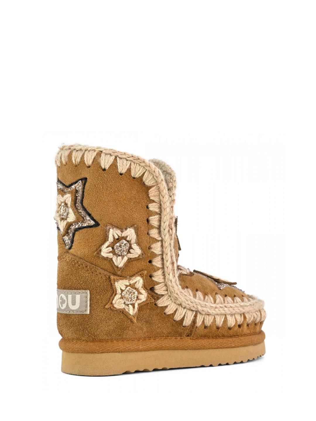 Mou Eskimo Kid Crochet Stars stivali kids beige con stelle FK101040AK BEIGE MOU