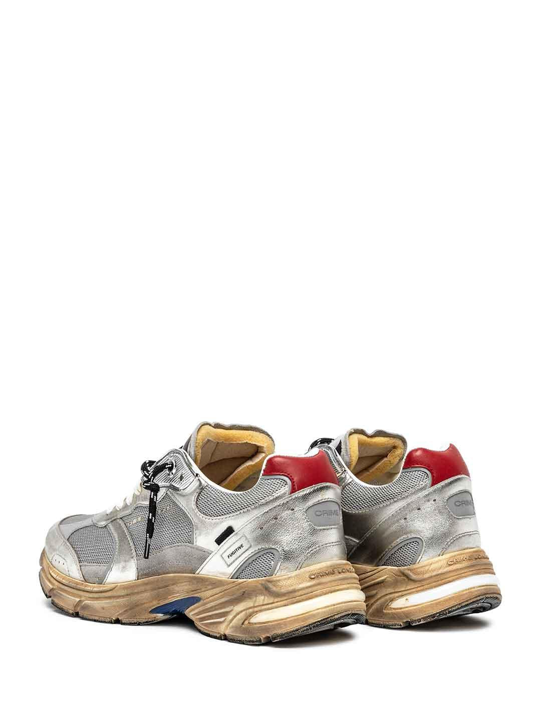 Crime Fugitive 9094 sneakers argento running 11300 ARGENTO CRIME