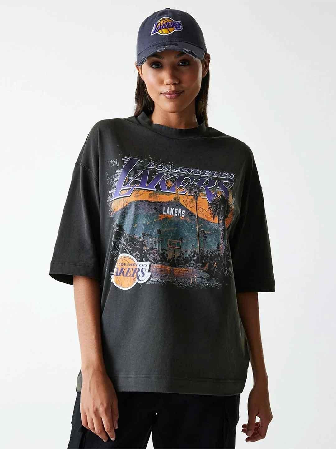 New Era t-shirt grigio Lakers 60684346 GRIGIO NEW ERA