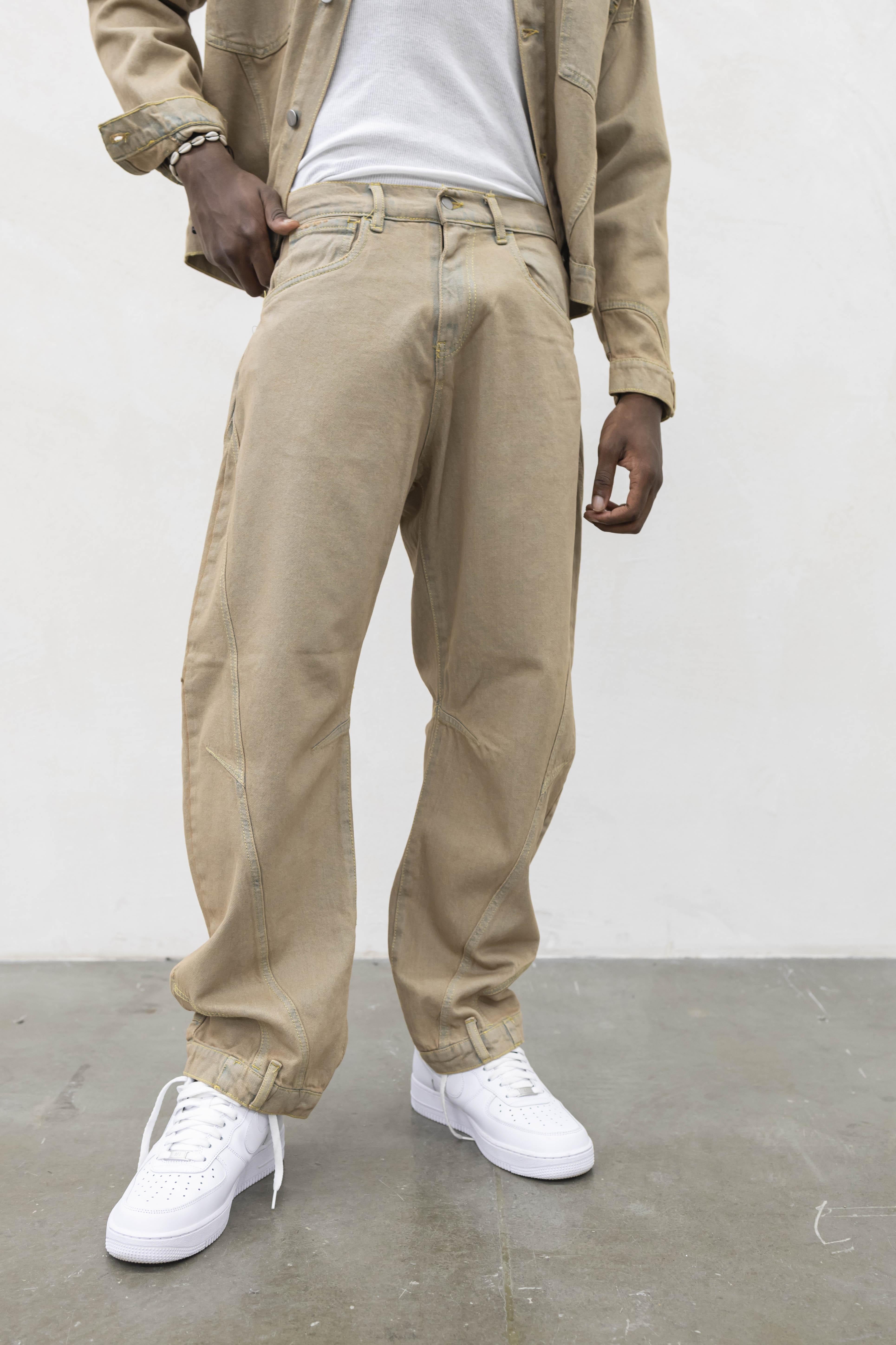 Present Day coordinato beige in denim PRS013 BEIGE PRESENT DAY