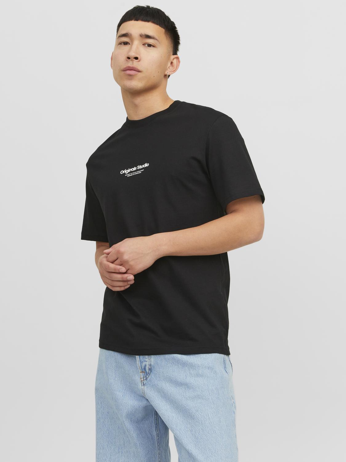 Jack & Jones t-shirt nero Originals Studio 12240121 NERO JACK & JONES